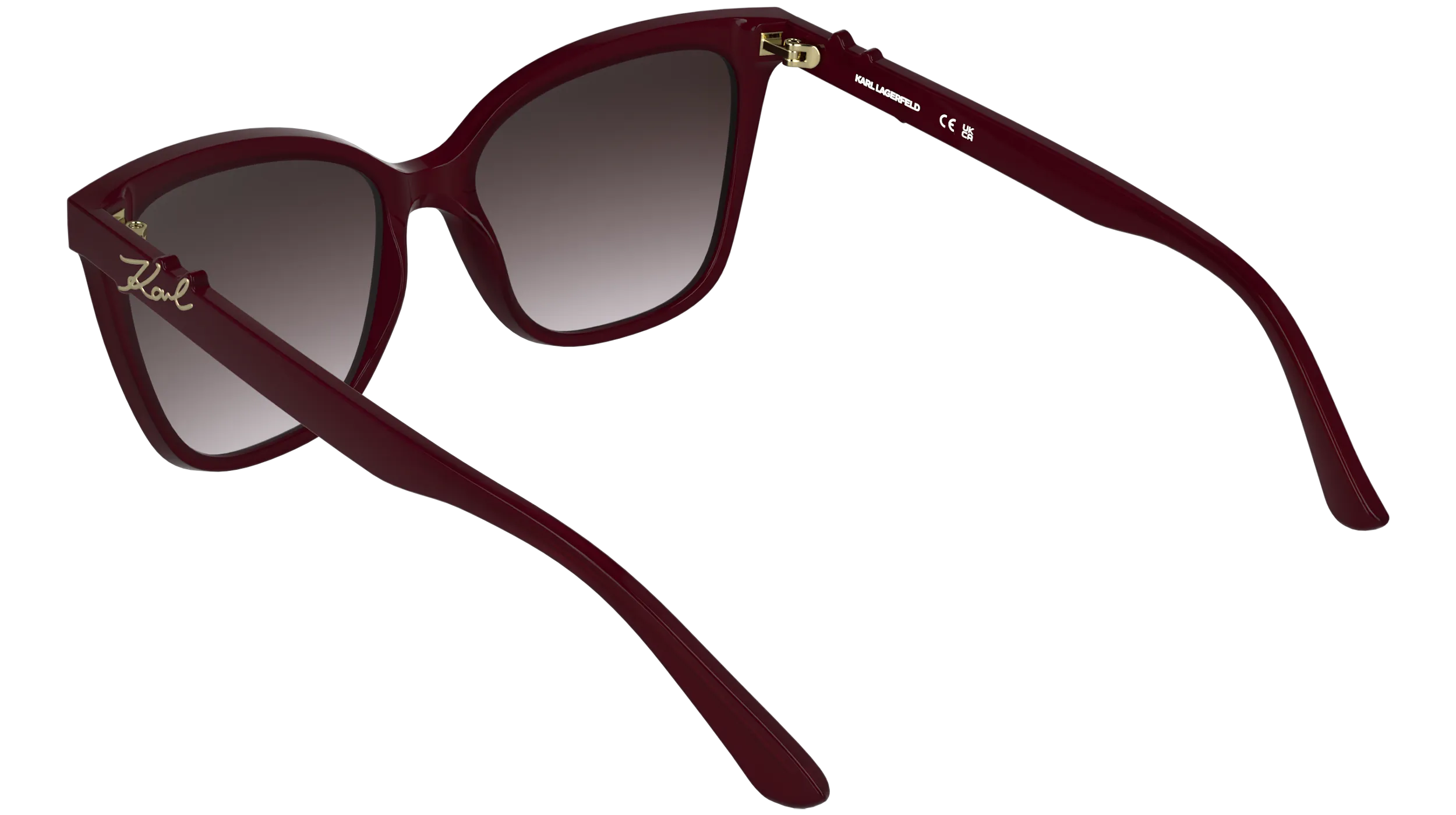 Karl Lagerfeld KL6223S 601 Occhiali da sole Bio-iniettato Bordeaux Viola Squadrata Normale - immagine 4