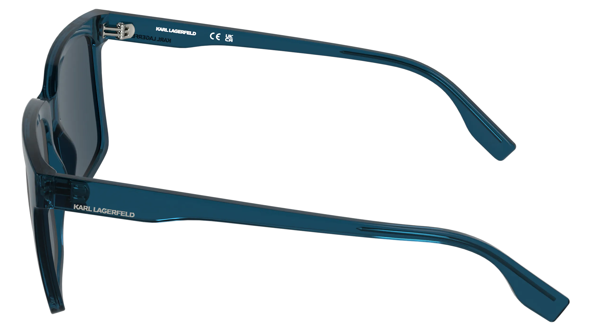 Karl Lagerfeld KL6224S 400 Occhiali da sole Bio-iniettato Blu Blu Squadrata Normale - immagine 3