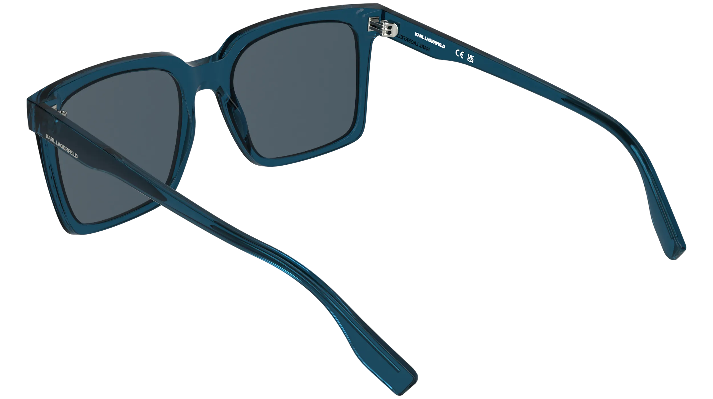 Karl Lagerfeld KL6224S 400 Occhiali da sole Bio-iniettato Blu Blu Squadrata Normale - immagine 4