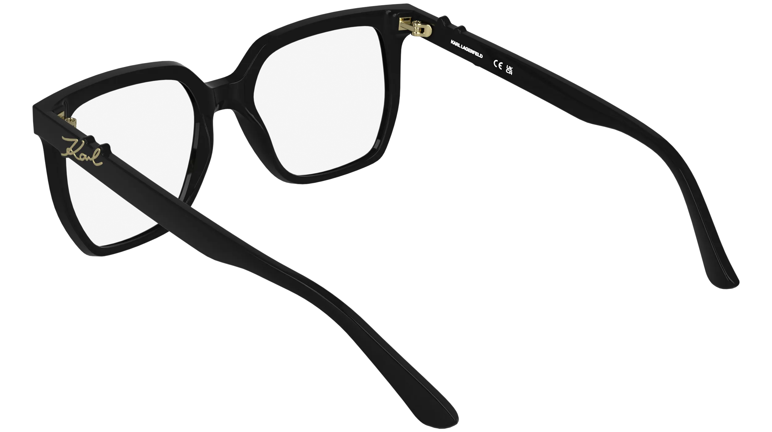 Karl Lagerfeld KL6233 001 Montature da vista Bio-iniettato Nero Squadrata Normale - immagine 4