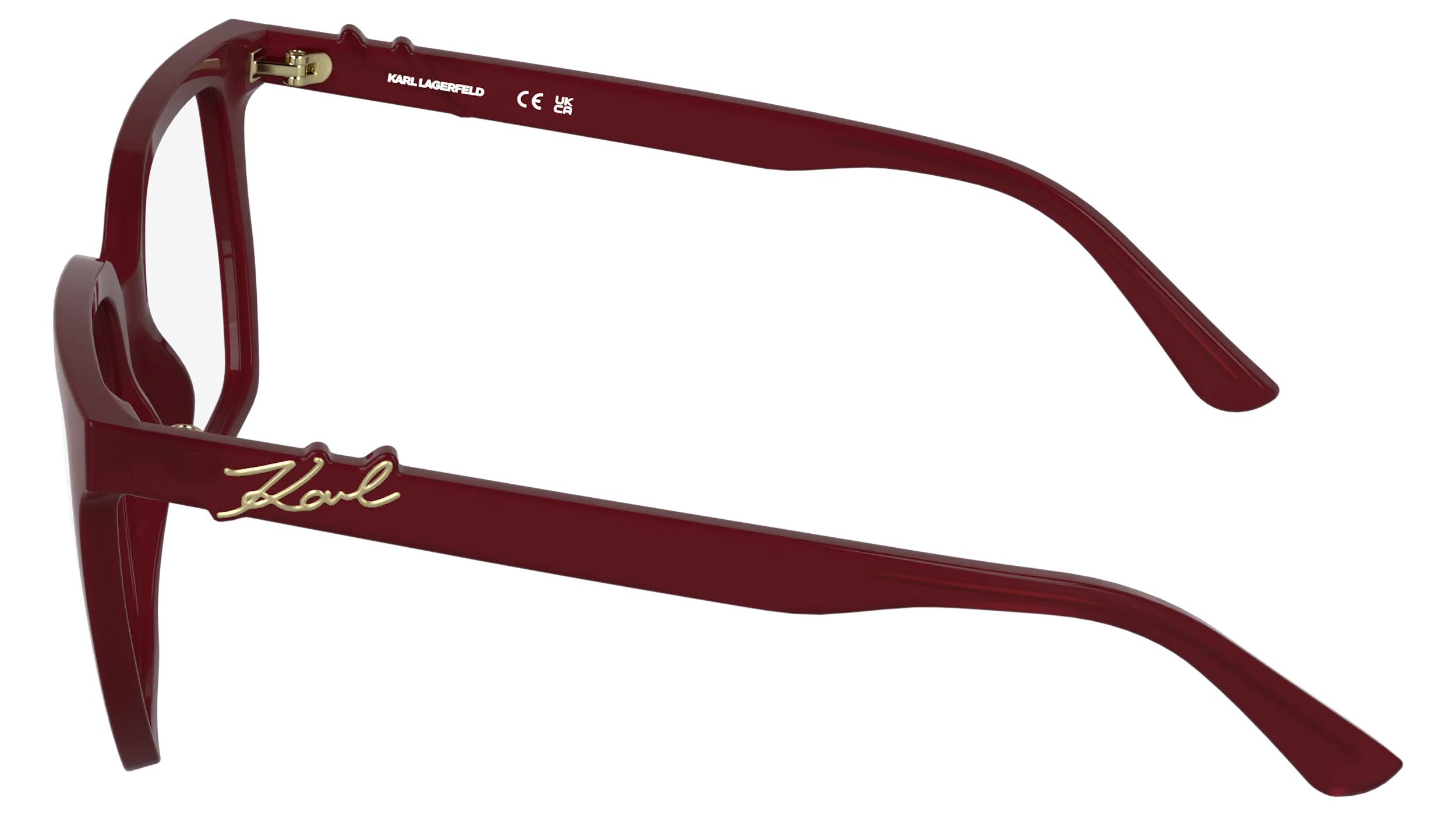 Karl Lagerfeld KL6233 601 Montature da vista Bio-iniettato Bordeaux Squadrata Normale - immagine 3