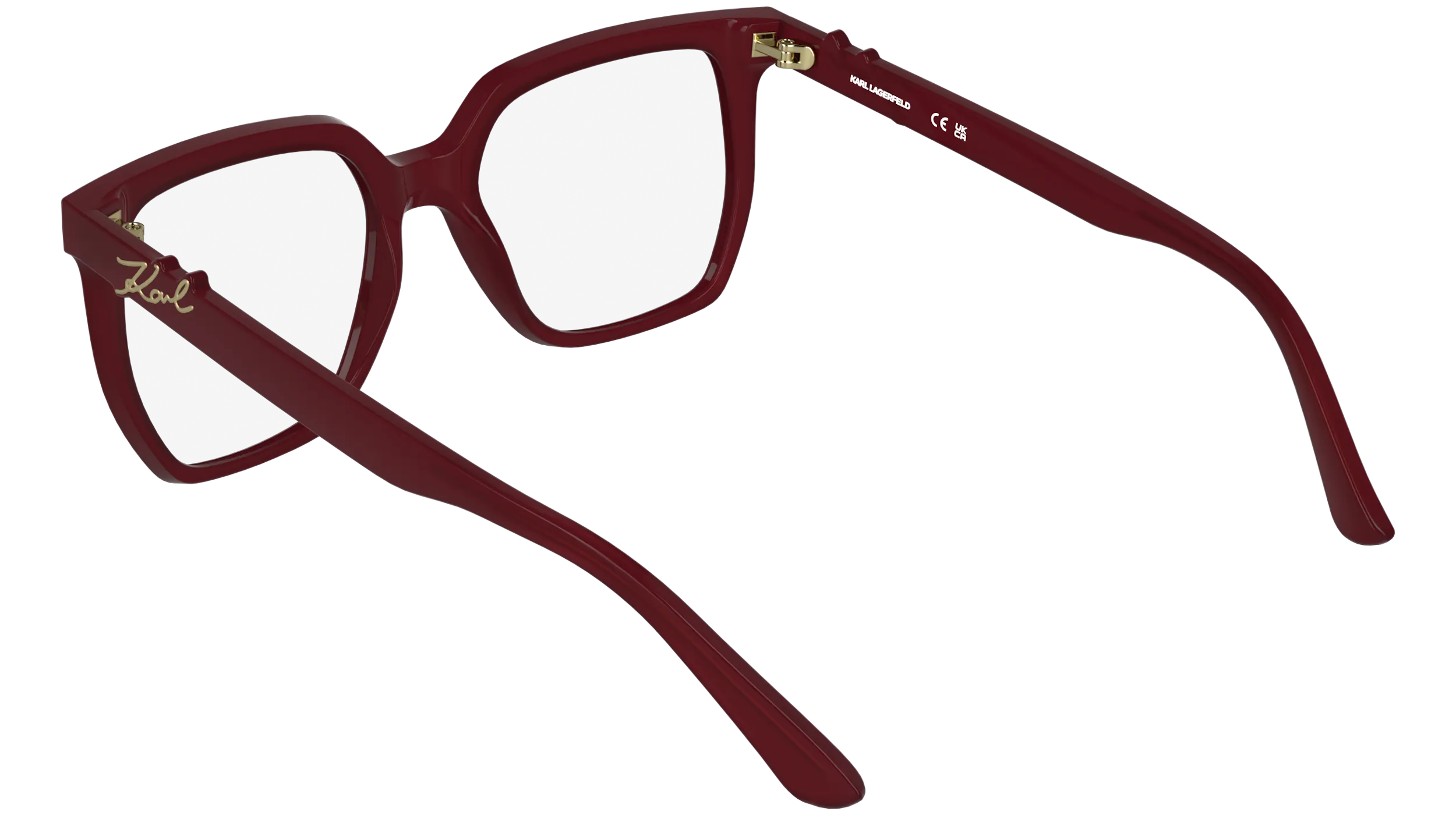 Karl Lagerfeld KL6233 601 Montature da vista Bio-iniettato Bordeaux Squadrata Normale - immagine 4