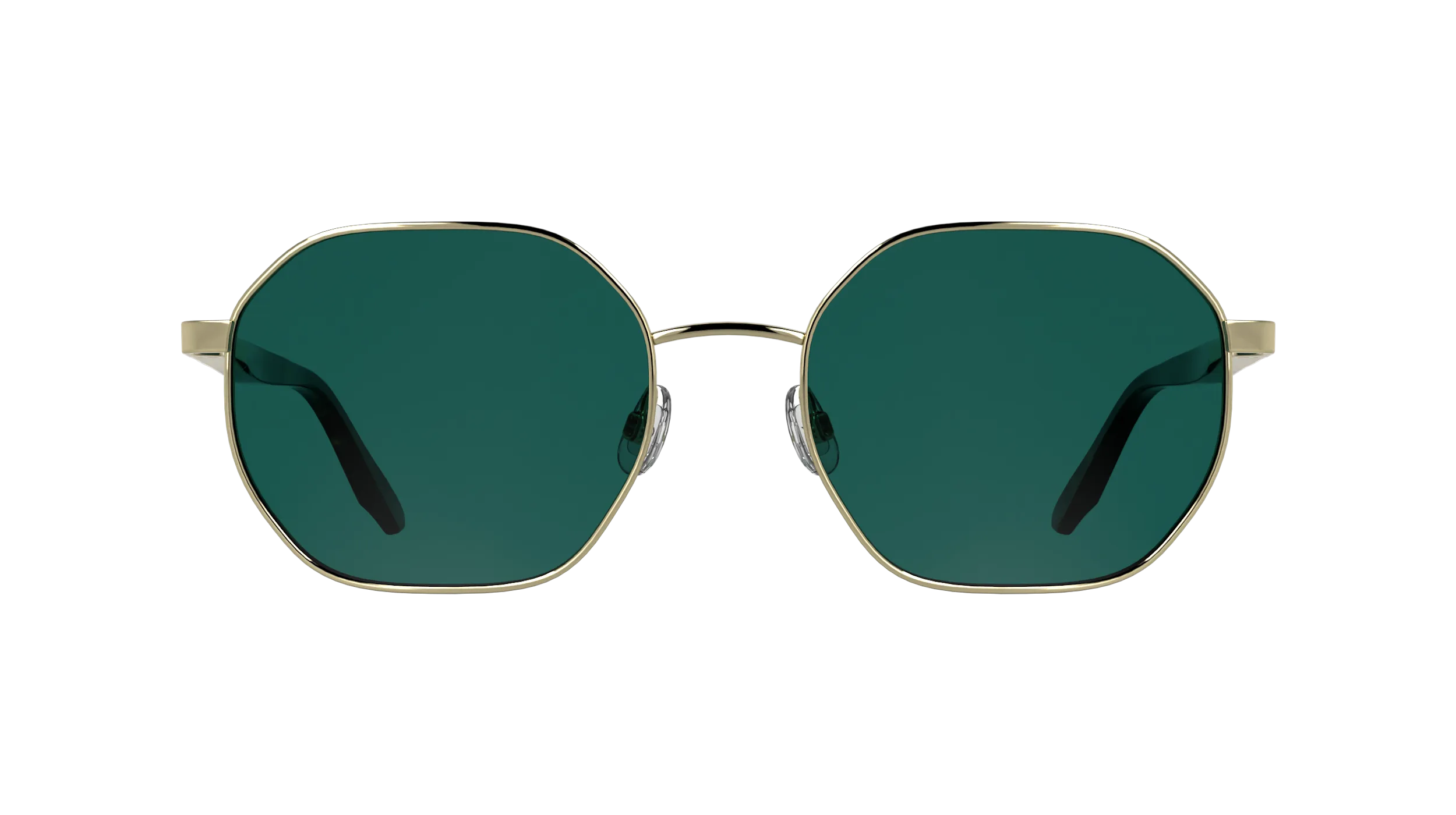 Calvin Klein CK25110S 717 Occhiali da sole Metallo Oro Verde / Petrolio Squadrata Normale - immagine 2