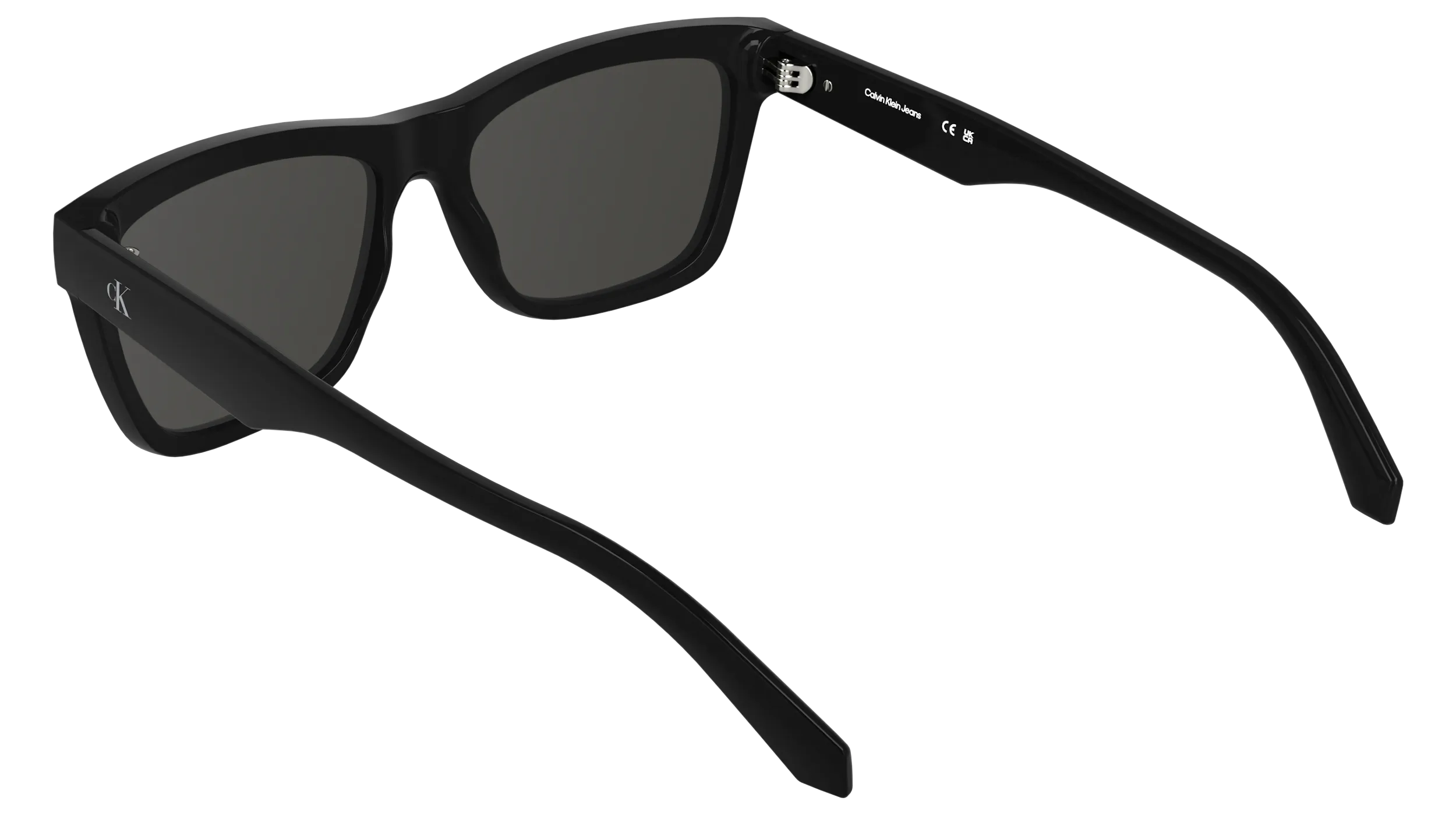 Calvin Klein CKJ25623S 001 Occhiali da sole Bio-iniettato Nero Grigio Squadrata Normale - immagine 4