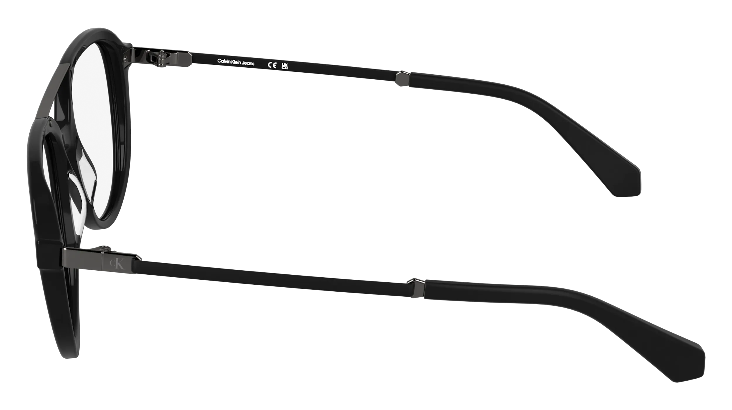 Calvin Klein CKJ26616 001 Montature da vista Acetato Nero Rotonda Normale - immagine 3