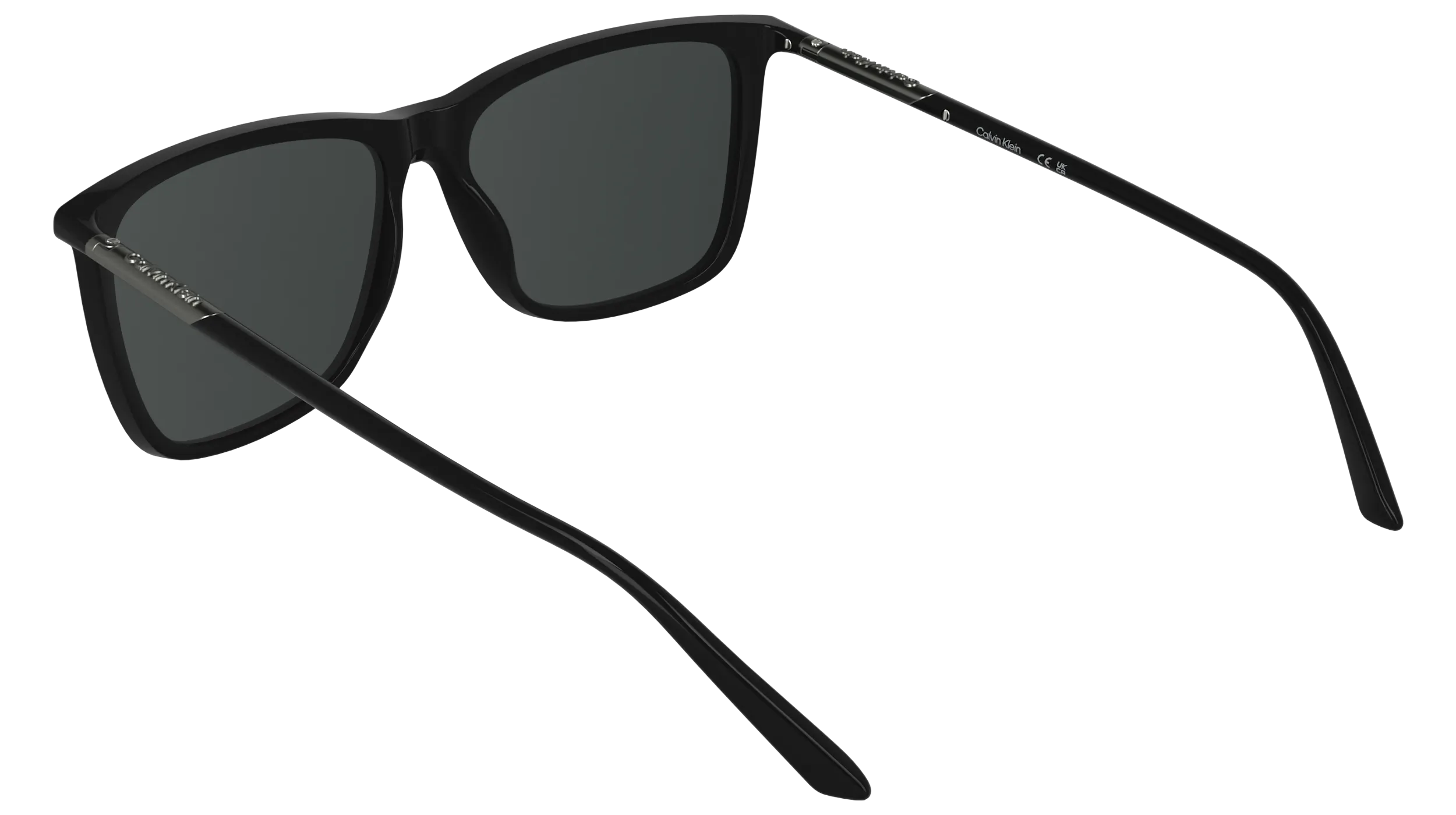 Calvin Klein CK26500S 001 Occhiali da sole Bio-iniettato Nero Grigio Squadrata Normale - immagine 4