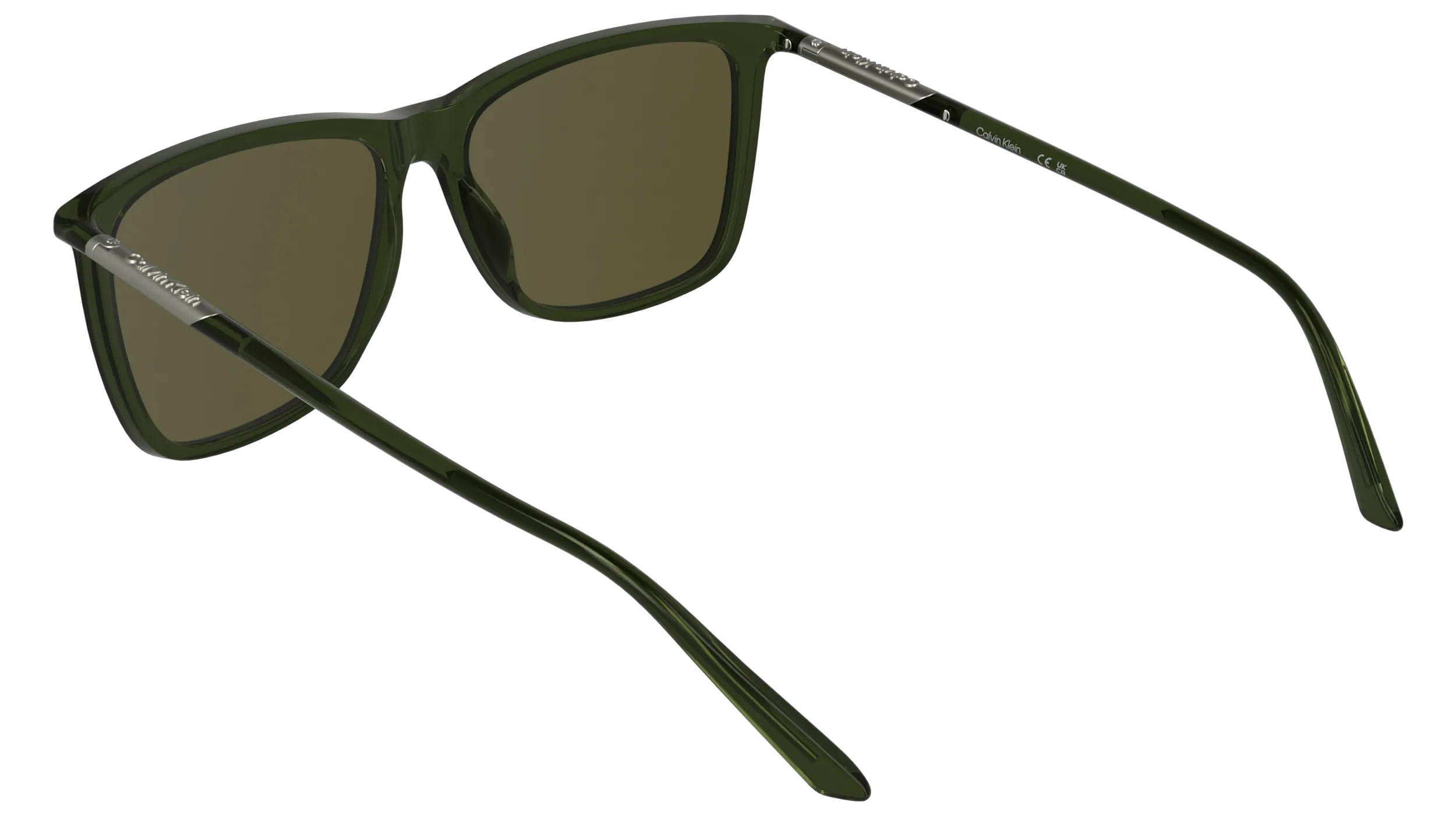 Calvin Klein CK26500S 300 Occhiali da sole Bio-iniettato Verde Marrone Squadrata Normale - immagine 4