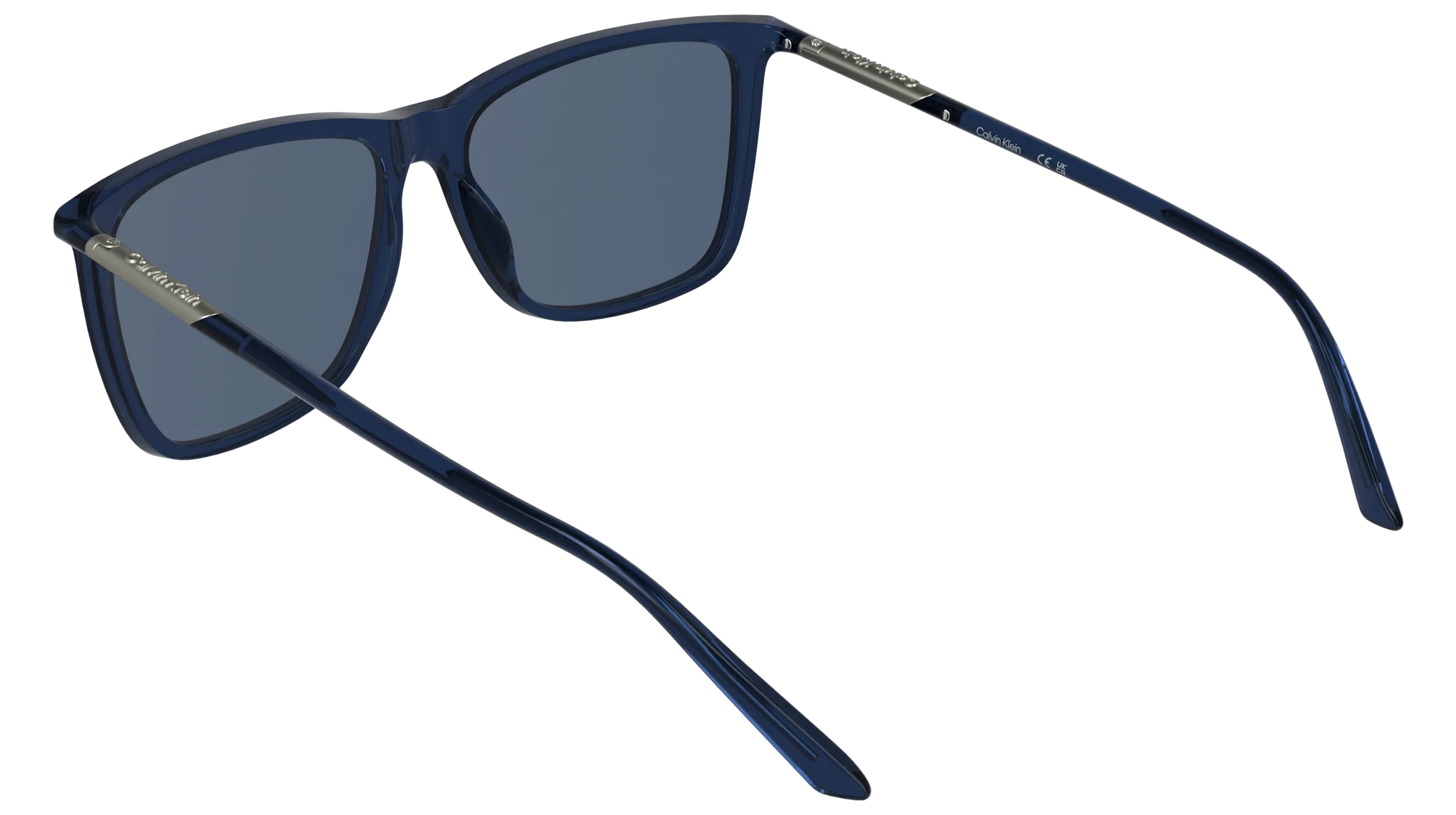 Calvin Klein CK26500S 400 Occhiali da sole Bio-iniettato Blu Blu Squadrata Normale - immagine 4