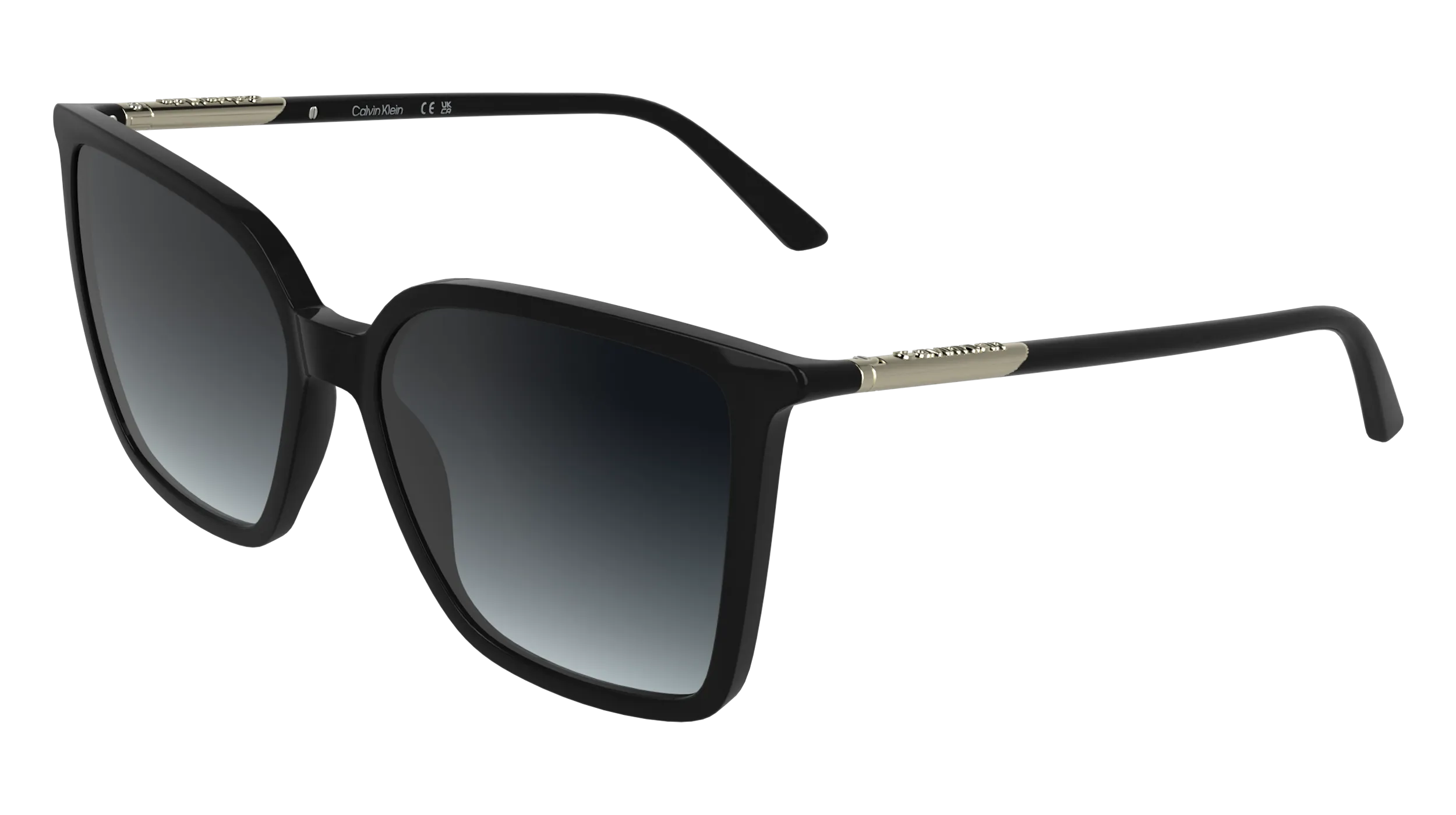 Calvin Klein CK26502S 001 Occhiali da sole Bio-iniettato Nero Fumo Farfalla Normale - immagine 1