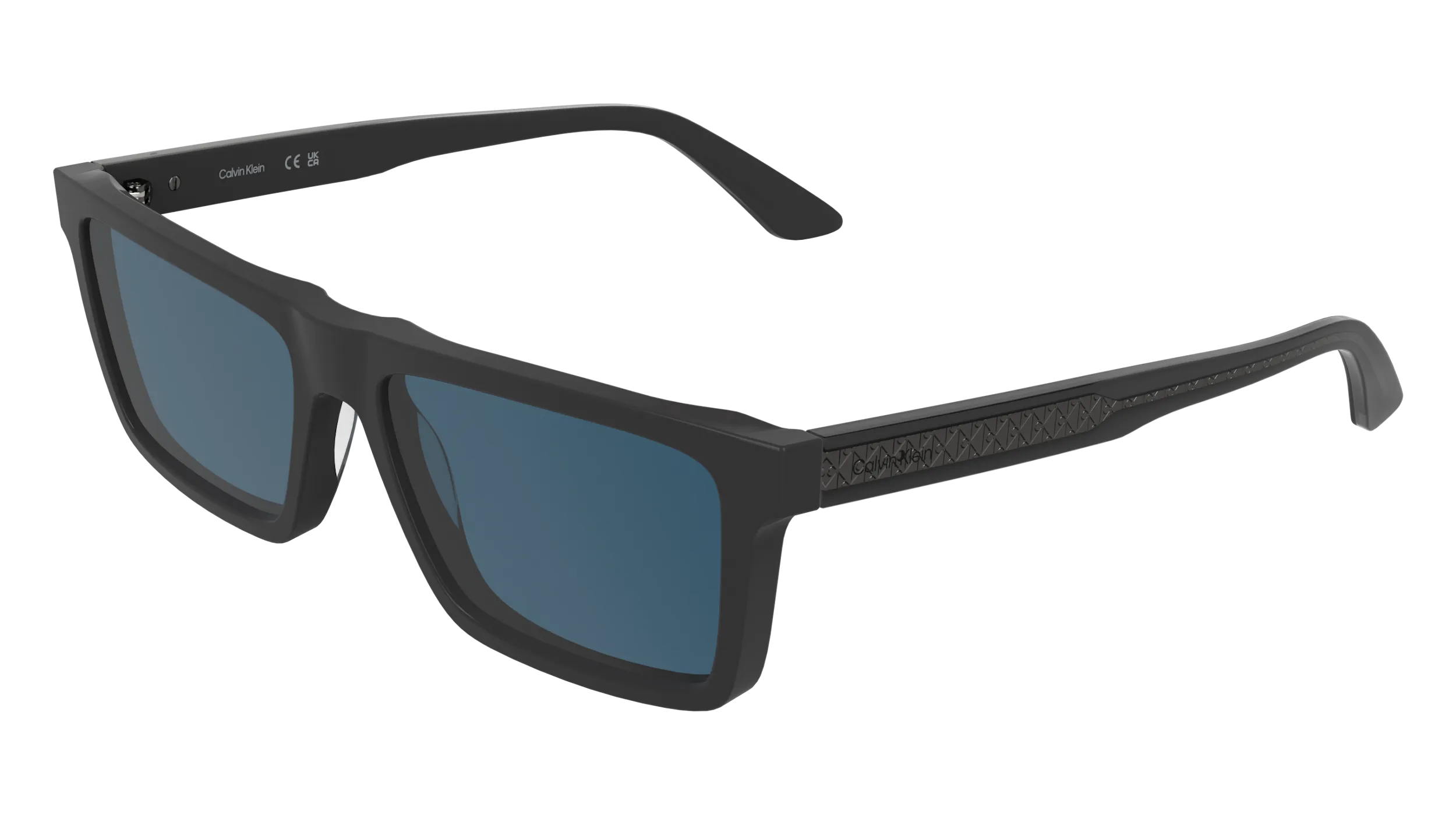 Calvin Klein CK26504S 035 Occhiali da sole Acetato Grigio Blu Squadrata Normale - immagine 1