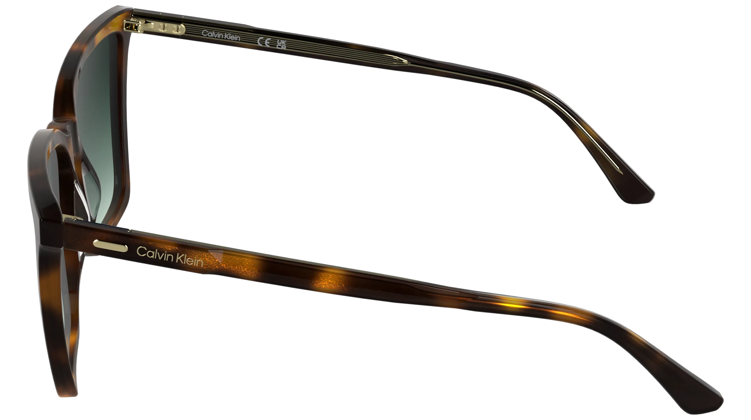 Calvin Klein CK26506S 235 Occhiali da sole Acetato Havana Farfalla Normale - immagine 3