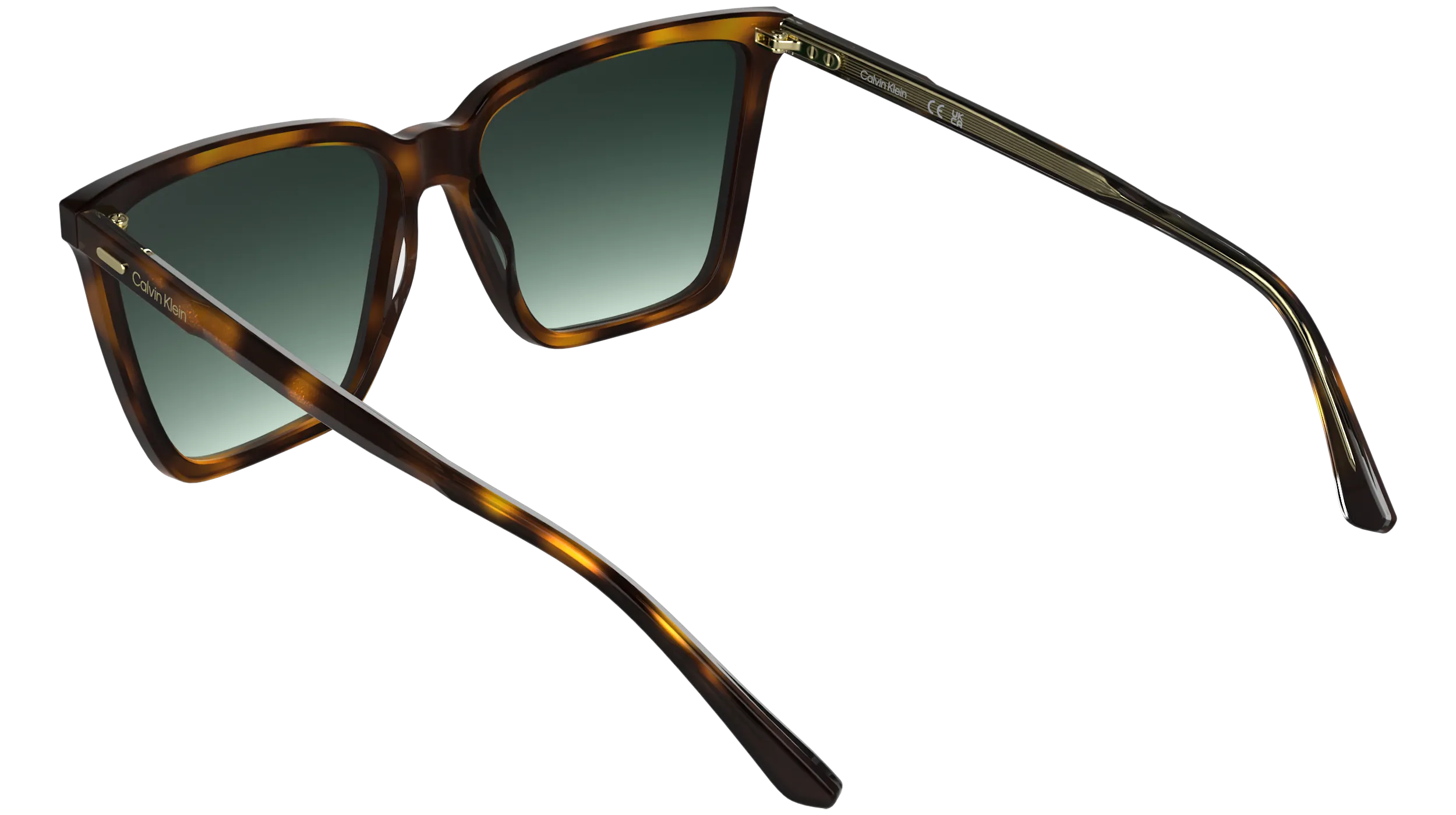 Calvin Klein CK26506S 235 Occhiali da sole Acetato Havana Farfalla Normale - immagine 4