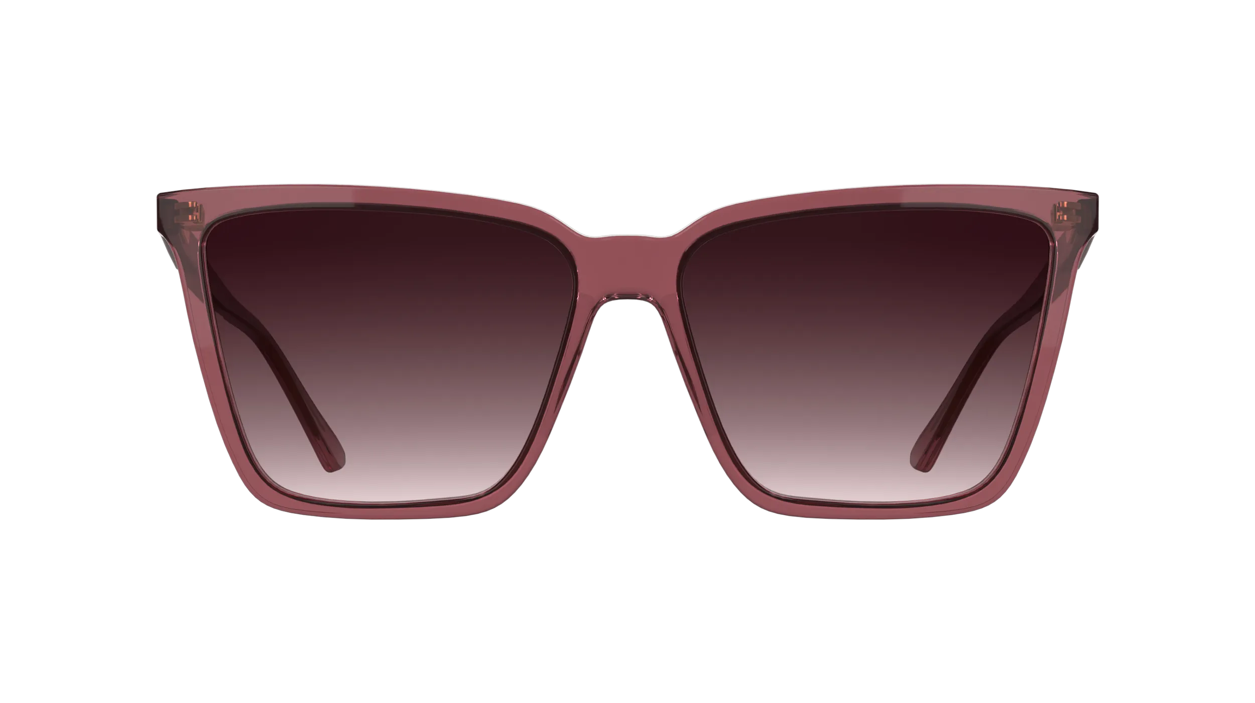 Calvin Klein CK26506S 605 Occhiali da sole Acetato Bordeaux Rosa Farfalla Normale - immagine 2