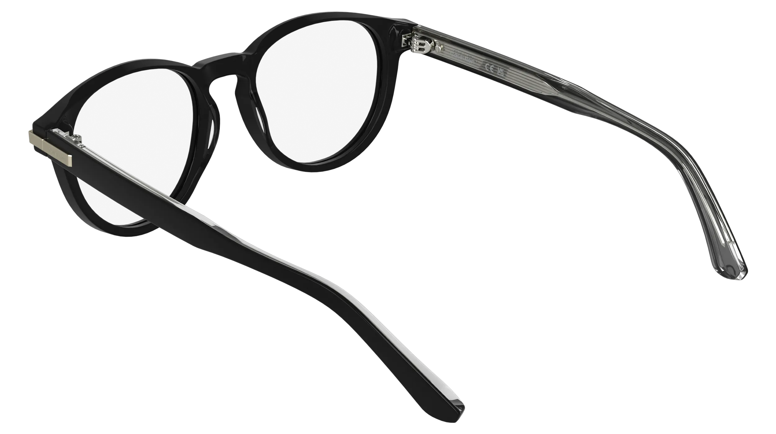 Calvin Klein CK26513 001 Montature da vista Acetato Nero Rotonda Normale - immagine 4