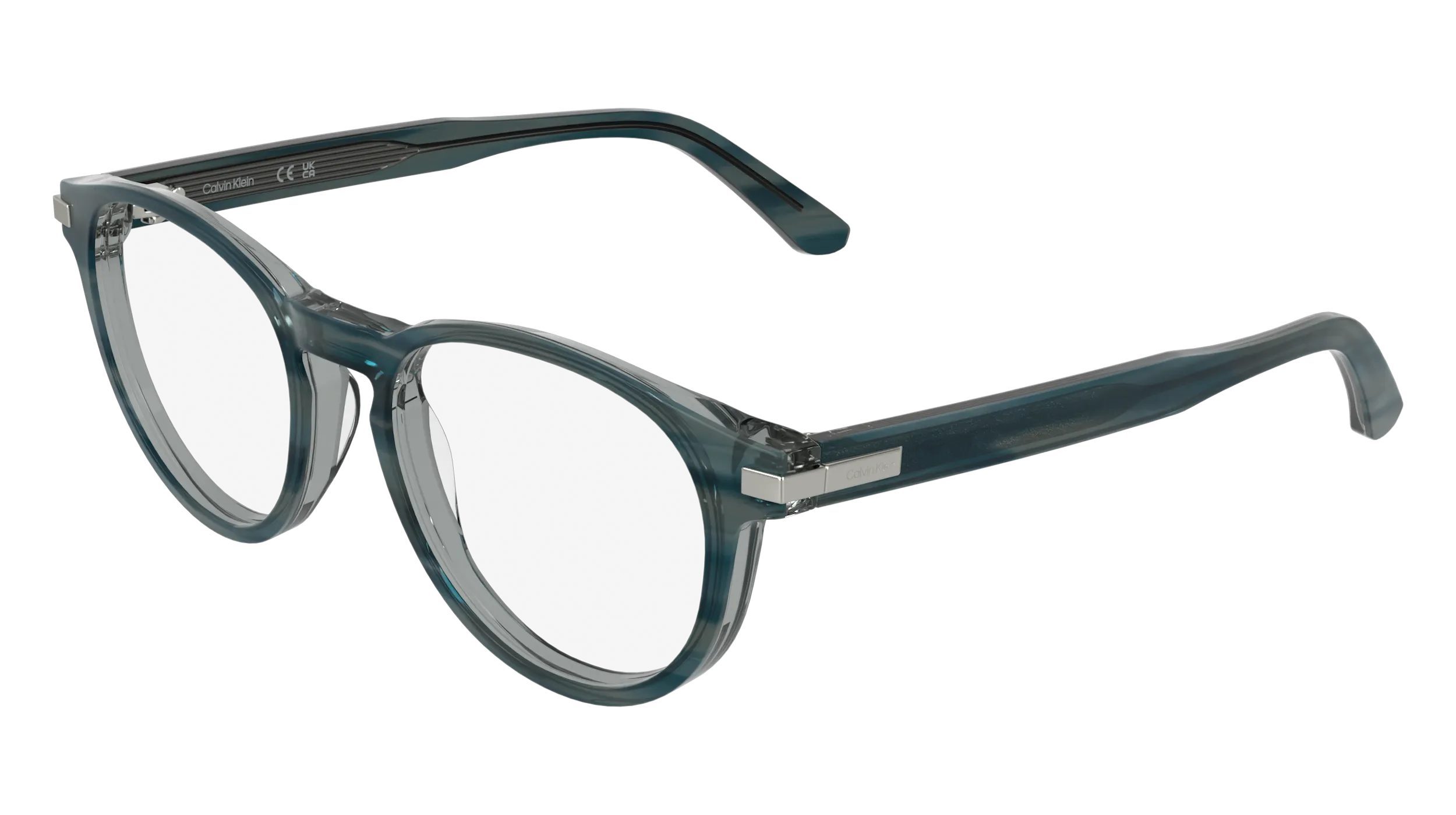 Calvin Klein CK26513 417 Montature da vista Acetato Blu Rotonda Normale - immagine 1