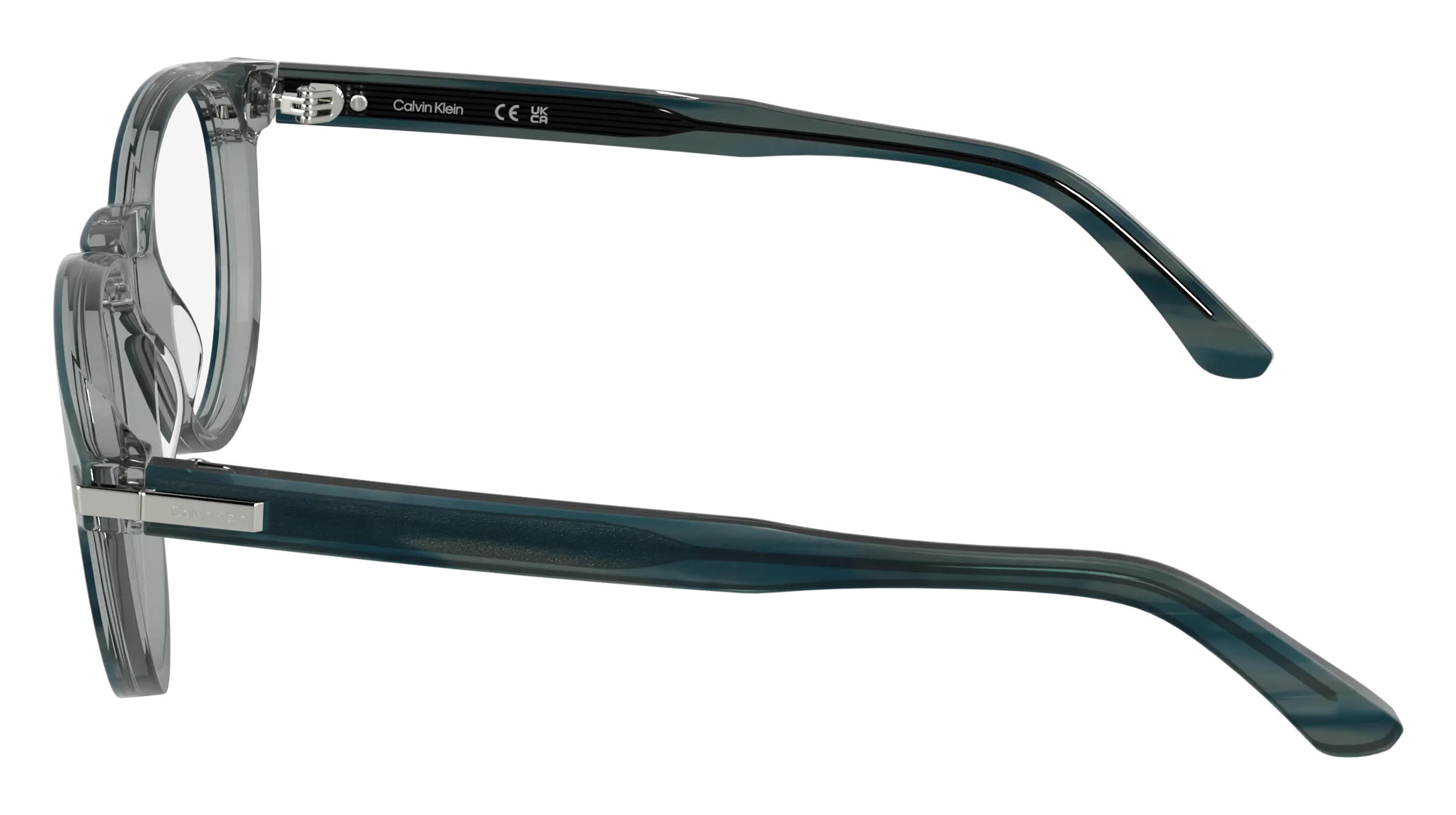 Calvin Klein CK26513 417 Montature da vista Acetato Blu Rotonda Normale - immagine 3