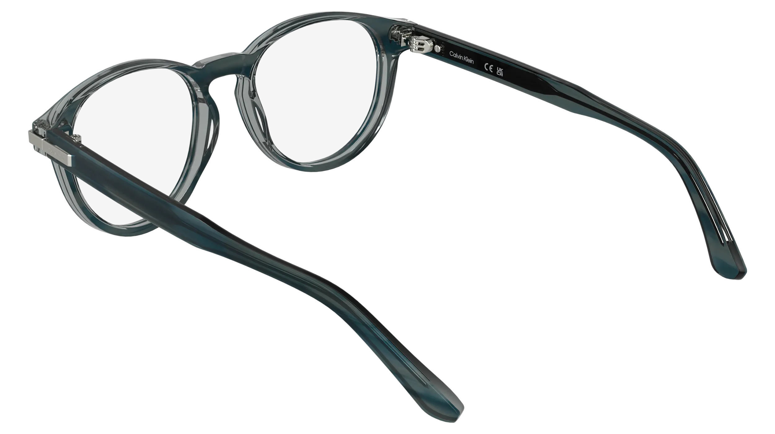 Calvin Klein CK26513 417 Montature da vista Acetato Blu Rotonda Normale - immagine 4