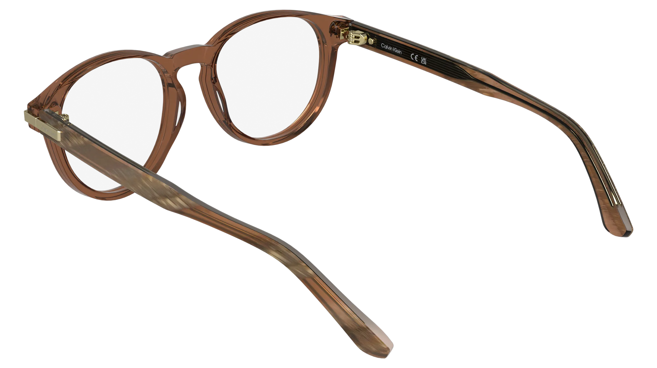 Calvin Klein CK26513 618 Montature da vista Acetato Rosso Rotonda Normale - immagine 4