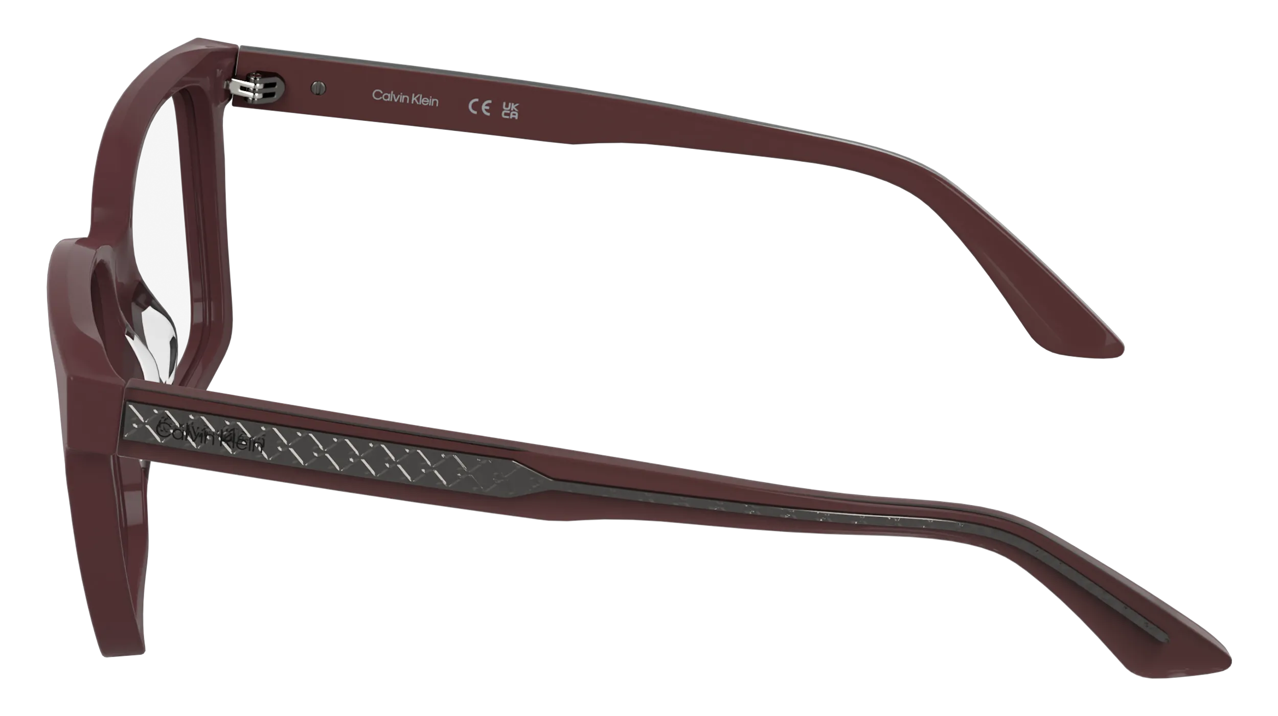 Calvin Klein CK26512 605 Montature da vista Acetato Bordeaux Farfalla Normale - immagine 3