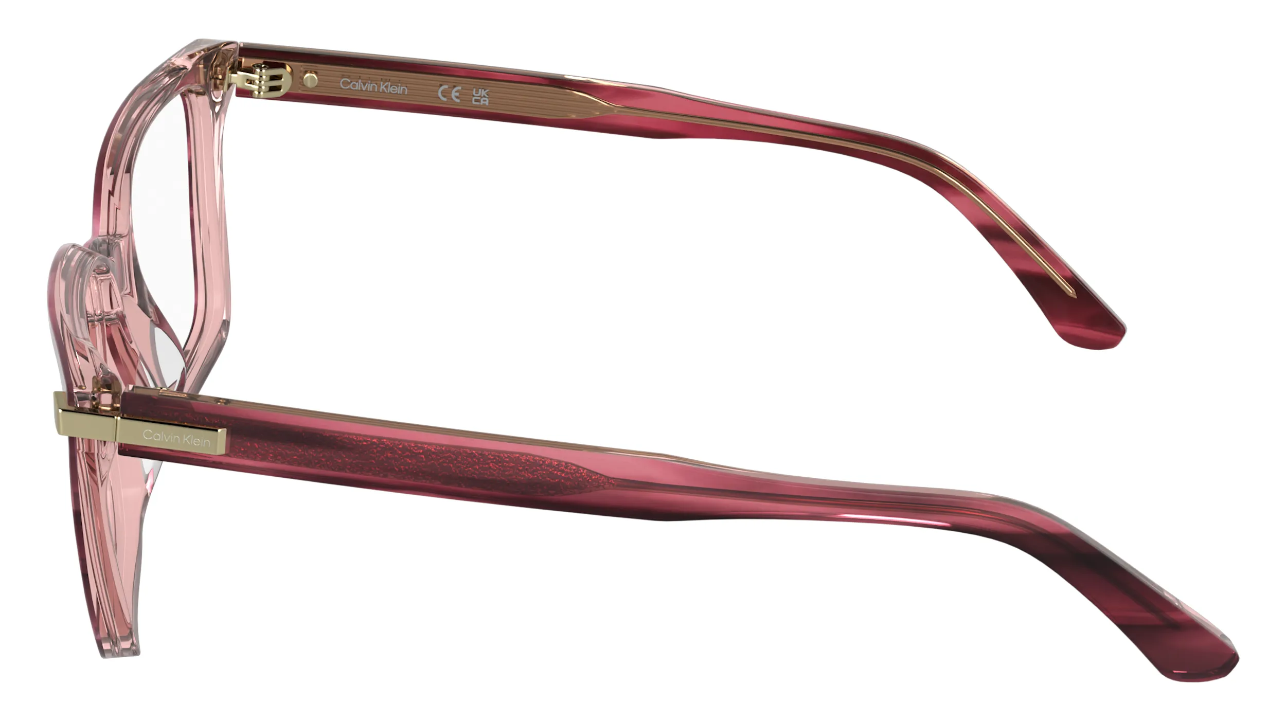 Calvin Klein CK26515 604 Montature da vista Acetato Bordeaux Cat Eye Normale - immagine 3