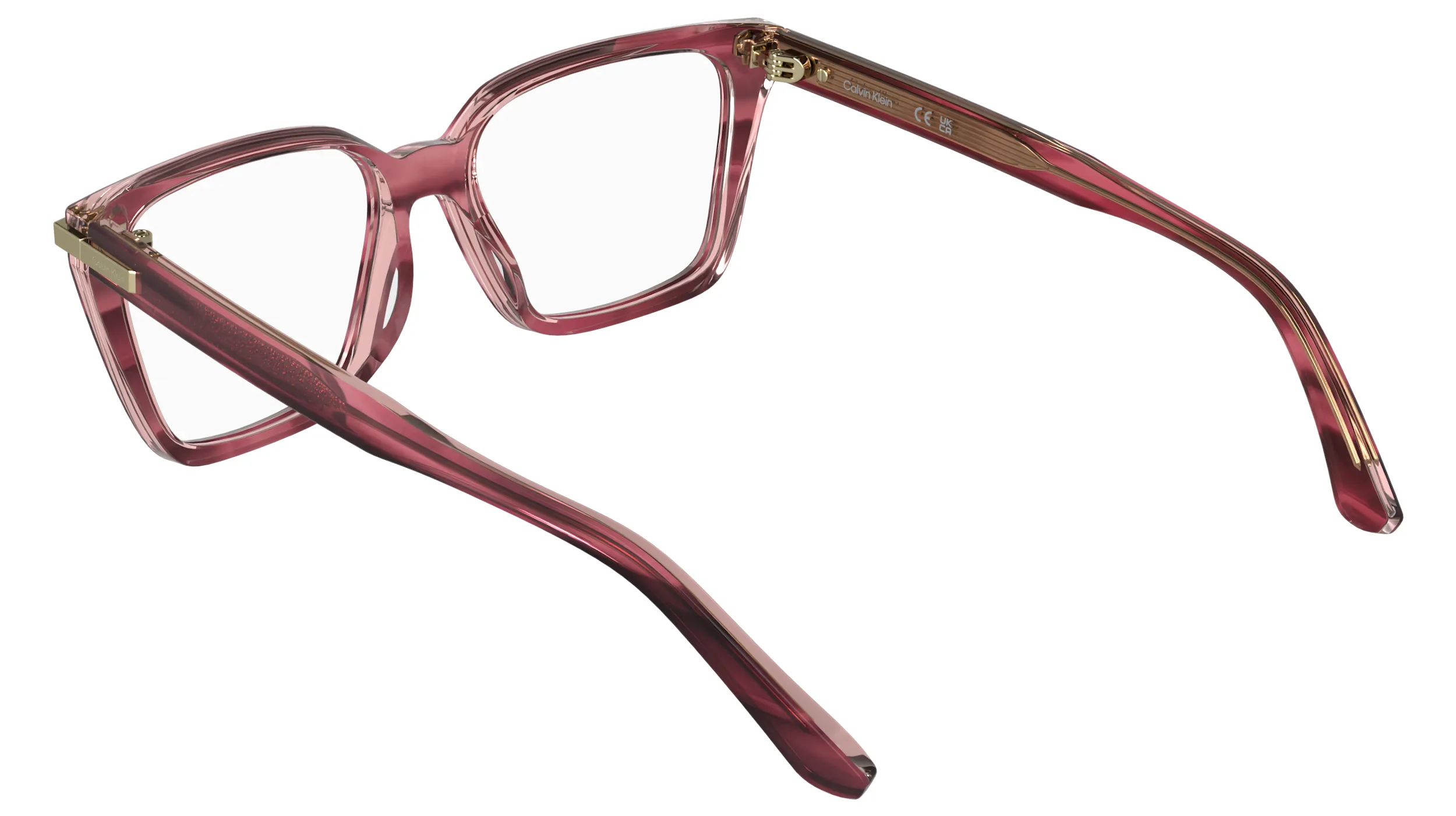 Calvin Klein CK26515 604 Montature da vista Acetato Bordeaux Cat Eye Normale - immagine 4