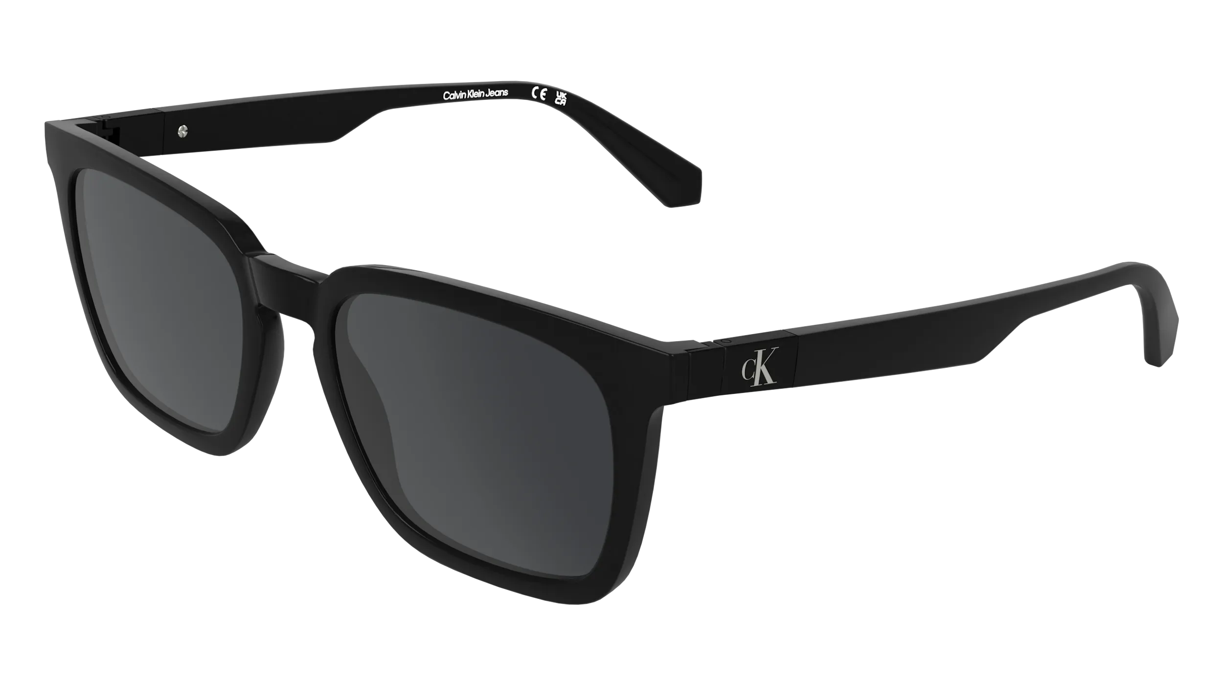 Calvin Klein CKJ26603S 001 Occhiali da sole Bio-iniettato Nero Grigio Squadrata Normale - immagine 1