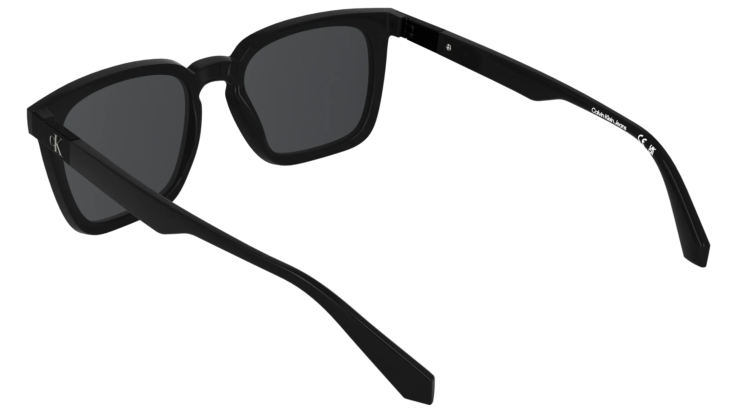 Calvin Klein CKJ26603S 001 Occhiali da sole Bio-iniettato Nero Grigio Squadrata Normale - immagine 4