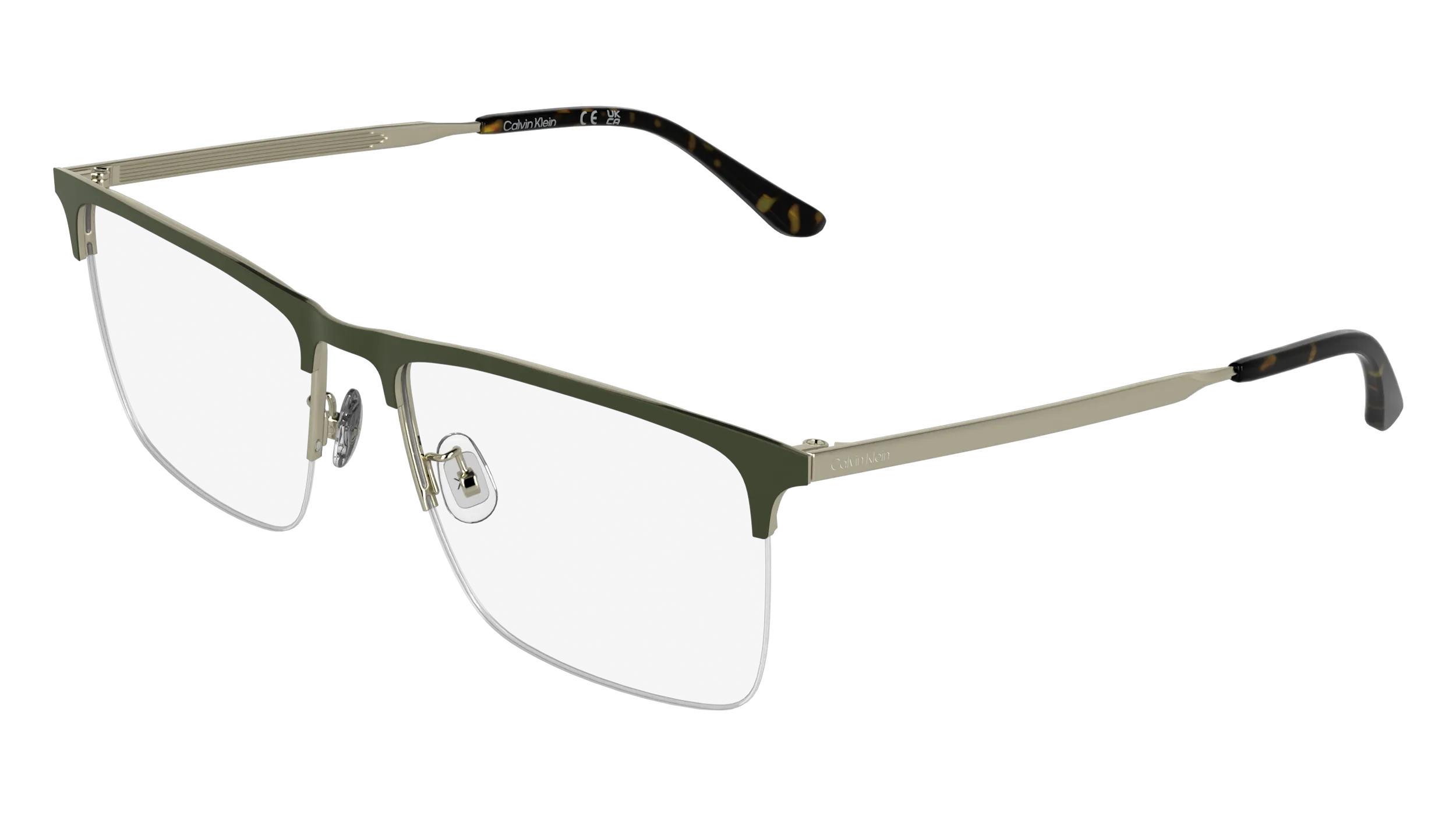 Calvin Klein CK26104 330 Montature da vista Metallo Verde Squadrata Normale - immagine 1