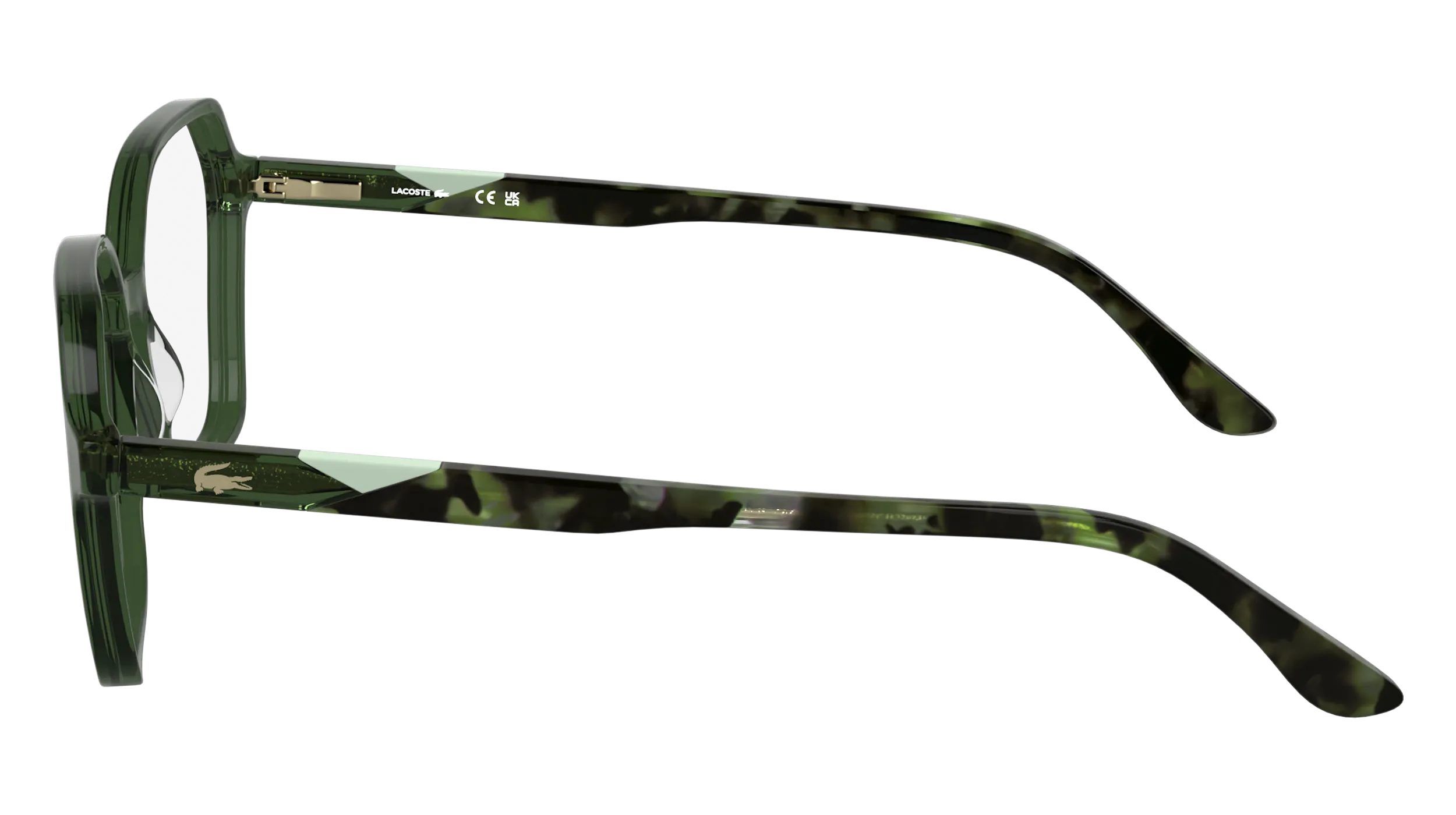Lacoste L2988 301 Montature da vista Acetato Verde Squadrata Normale - immagine 3