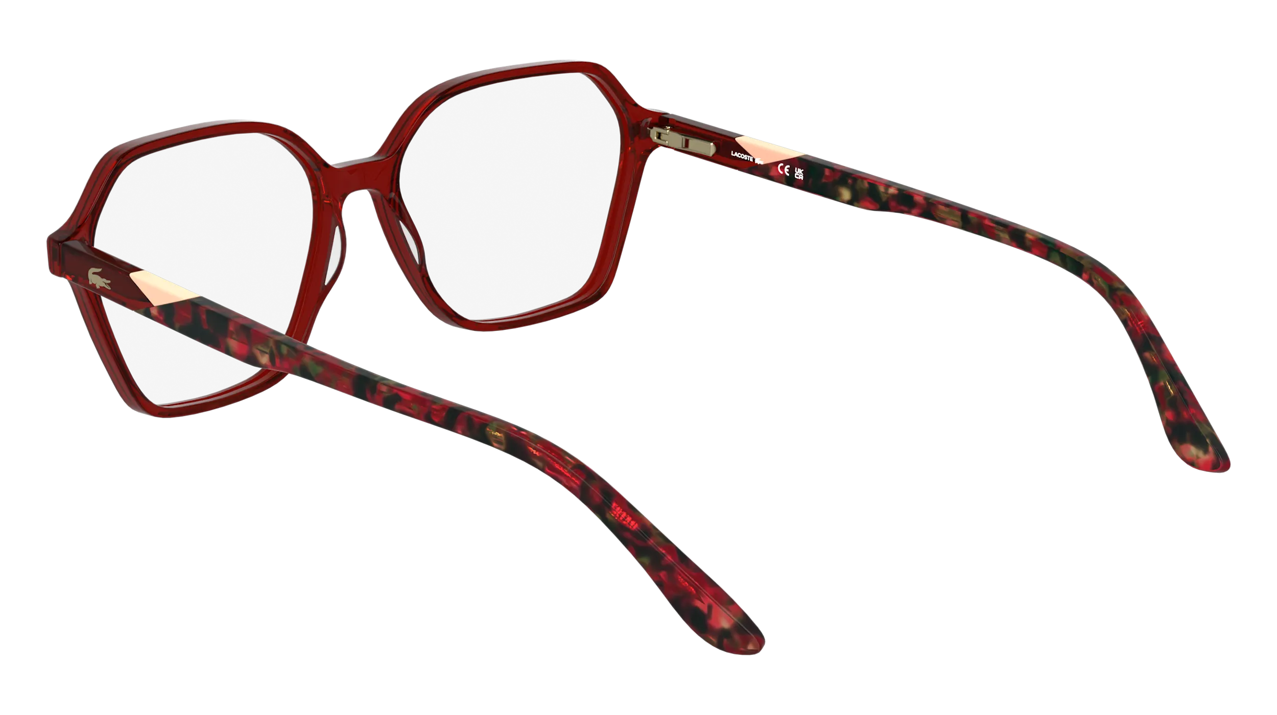 Lacoste L2988 615 Montature da vista Acetato Rosso Squadrata Normale - immagine 4