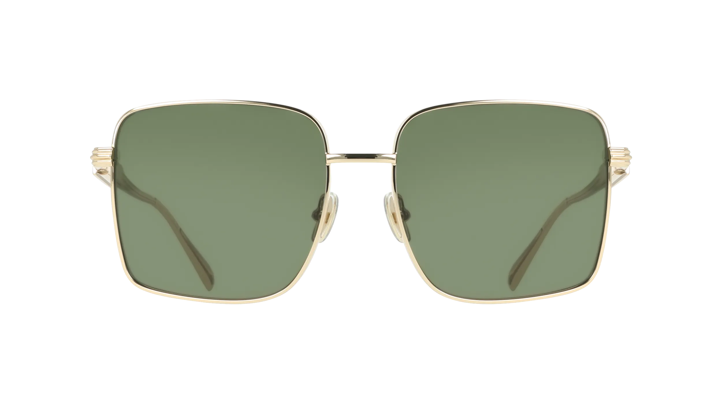 Ferragamo SF330S 752 Occhiali da sole Metallo Oro Squadrata Normale - immagine 2