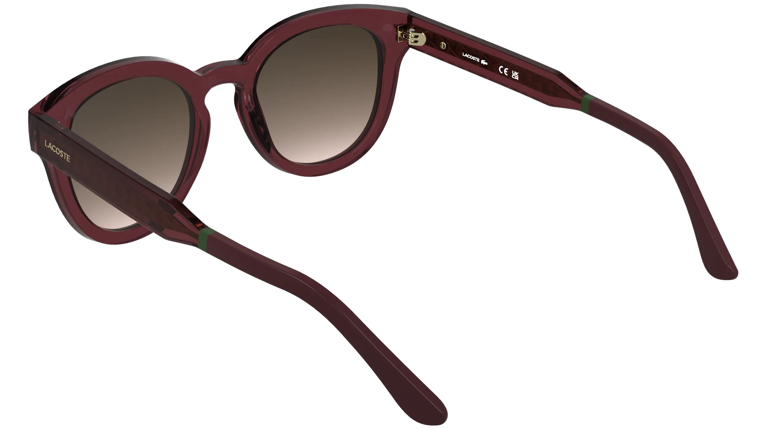Lacoste L6070S 601 Occhiali da sole Bio-iniettato Bordeaux Squadrata Normale - immagine 4