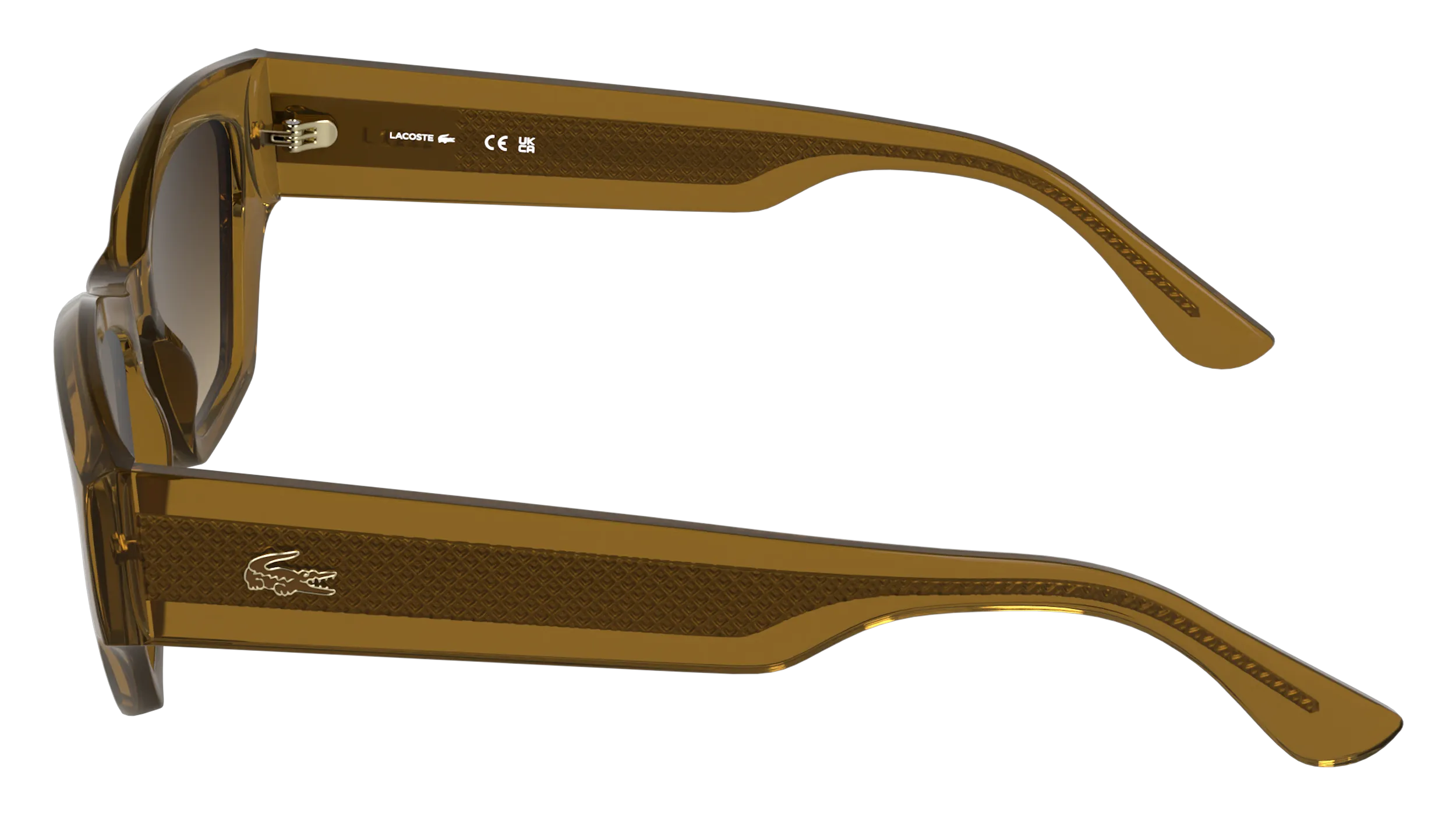 Lacoste L6072S 214 Occhiali da sole Bio-iniettato Marrone Marrone Squadrata Normale - immagine 3