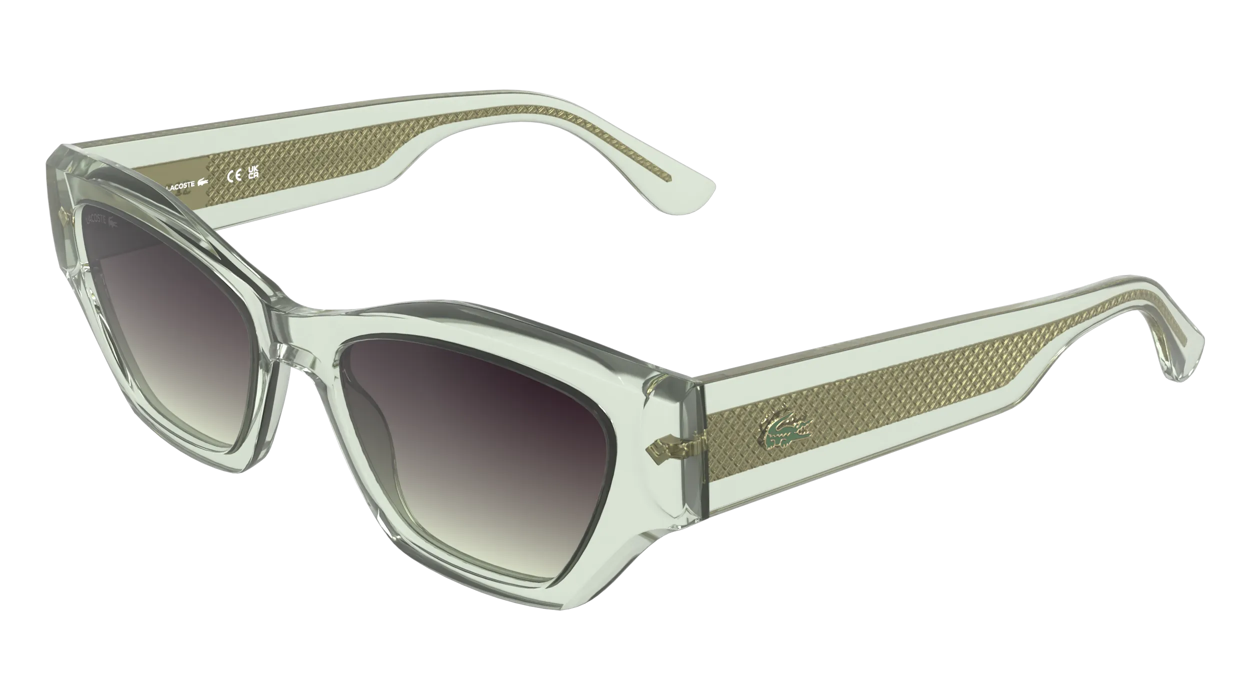 Lacoste L6072S 301 Occhiali da sole Bio-iniettato Verde Viola Squadrata Normale - immagine 1