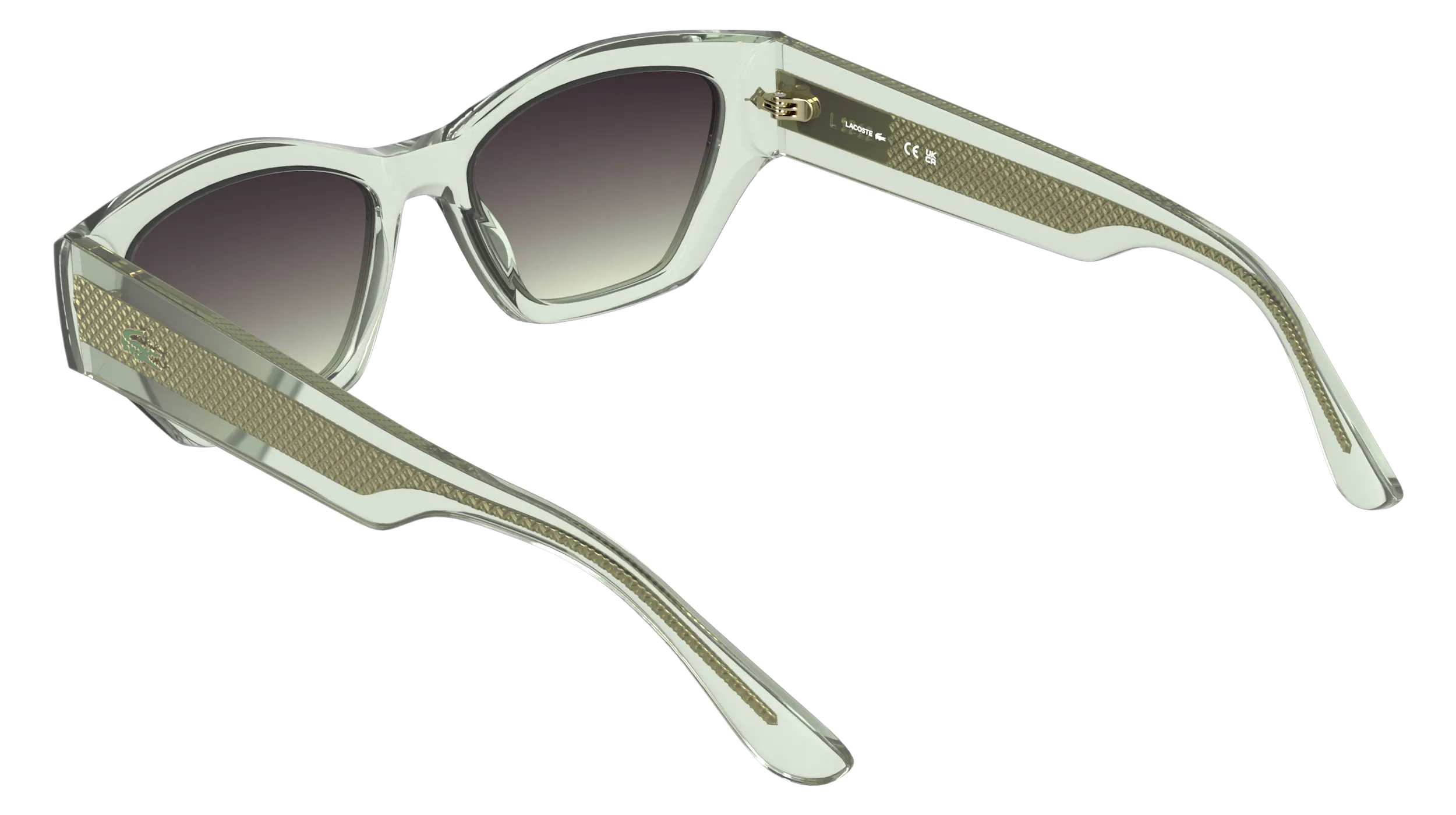 Lacoste L6072S 301 Occhiali da sole Bio-iniettato Verde Viola Squadrata Normale - immagine 4