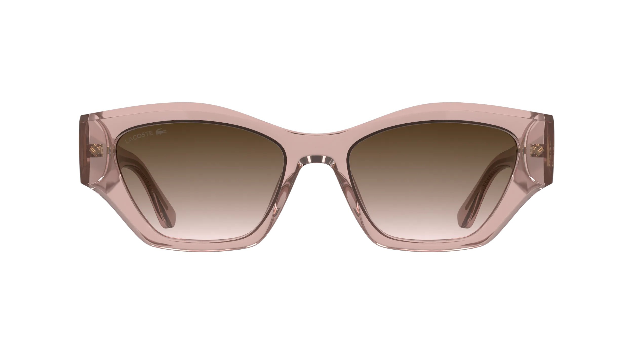 Lacoste L6072S 662 Occhiali da sole Bio-iniettato Rosa Marrone Squadrata Normale - immagine 2