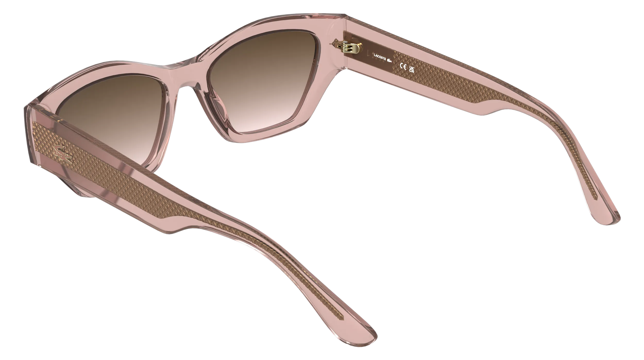 Lacoste L6072S 662 Occhiali da sole Bio-iniettato Rosa Marrone Squadrata Normale - immagine 4