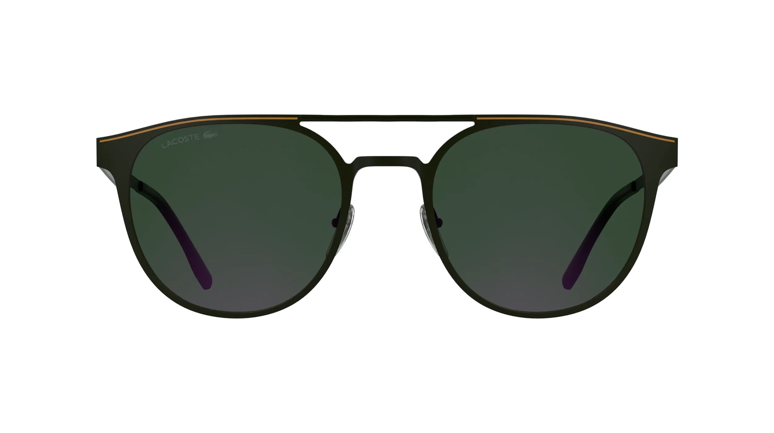 Lacoste L275S 318 Occhiali da sole Metallo Verde Verde Rotonda Normale - immagine 2