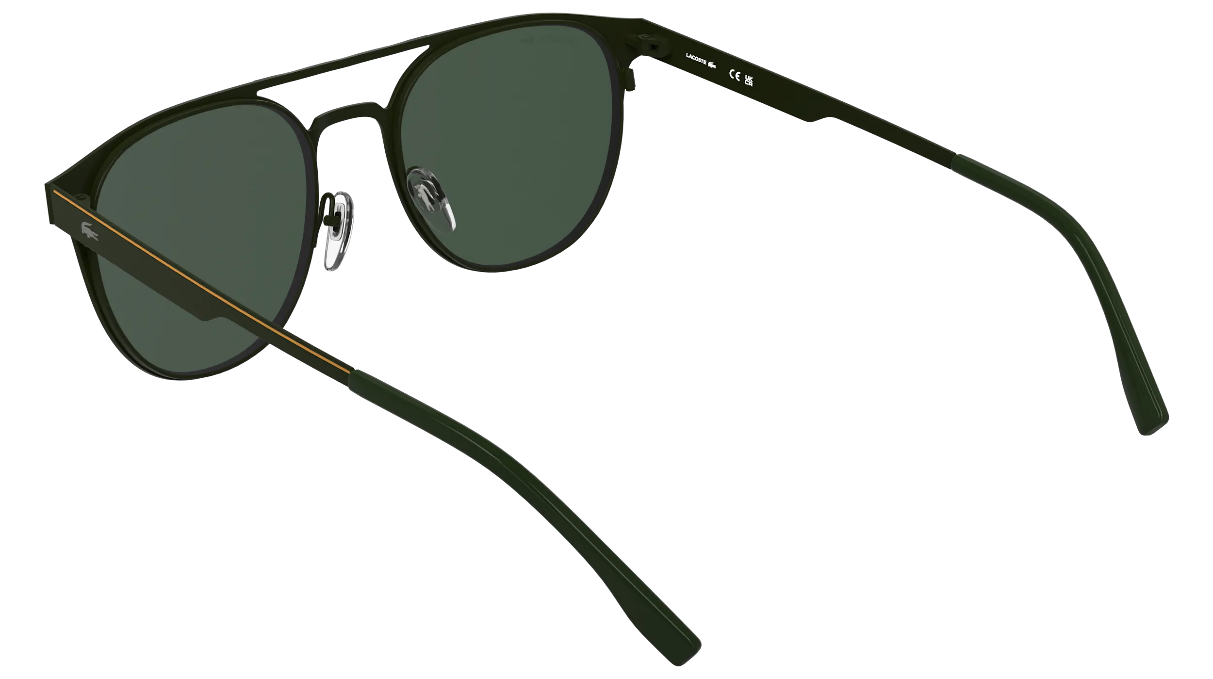 Lacoste L275S 318 Occhiali da sole Metallo Verde Verde Rotonda Normale - immagine 4
