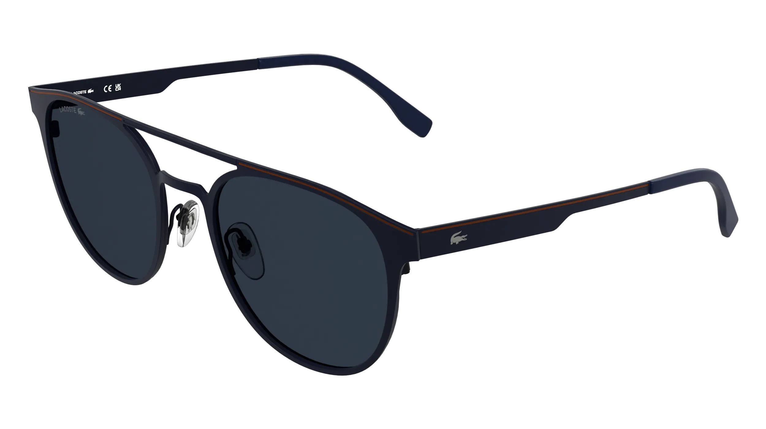 Lacoste L275S 424 Occhiali da sole Metallo Blu Blu Rotonda Normale - immagine 1