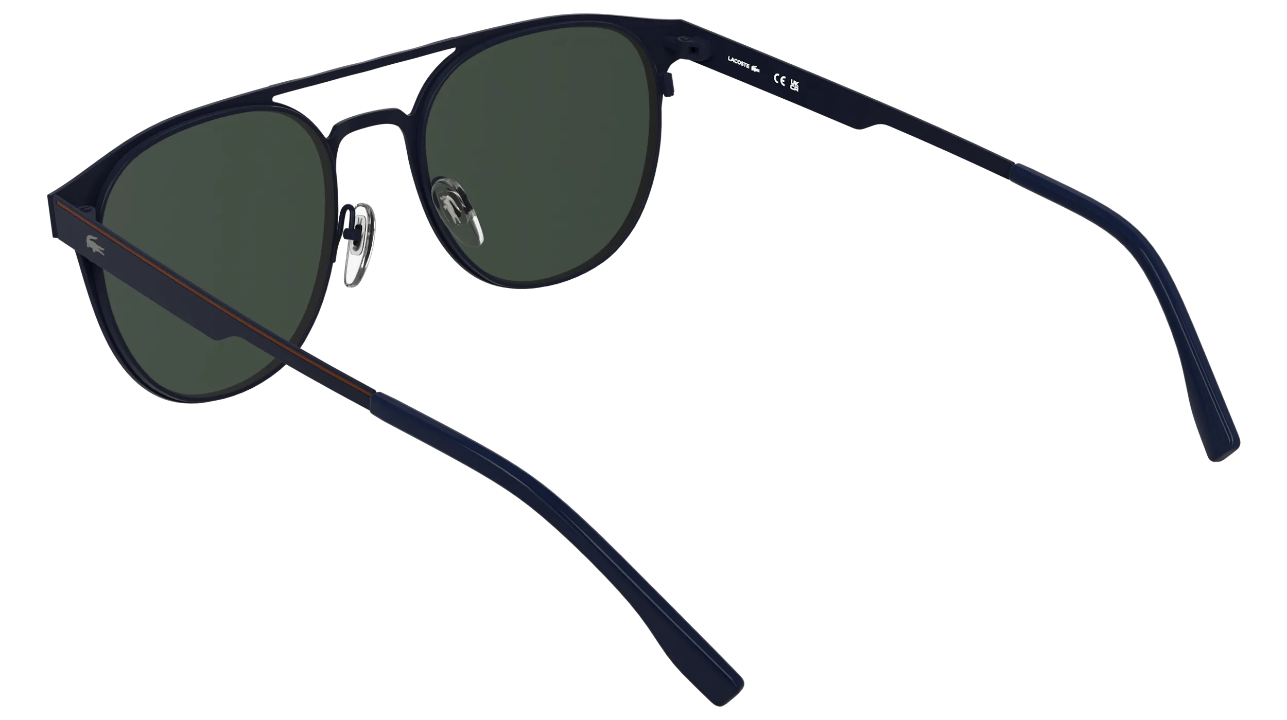 Lacoste L275S 424 Occhiali da sole Metallo Blu Blu Rotonda Normale - immagine 4