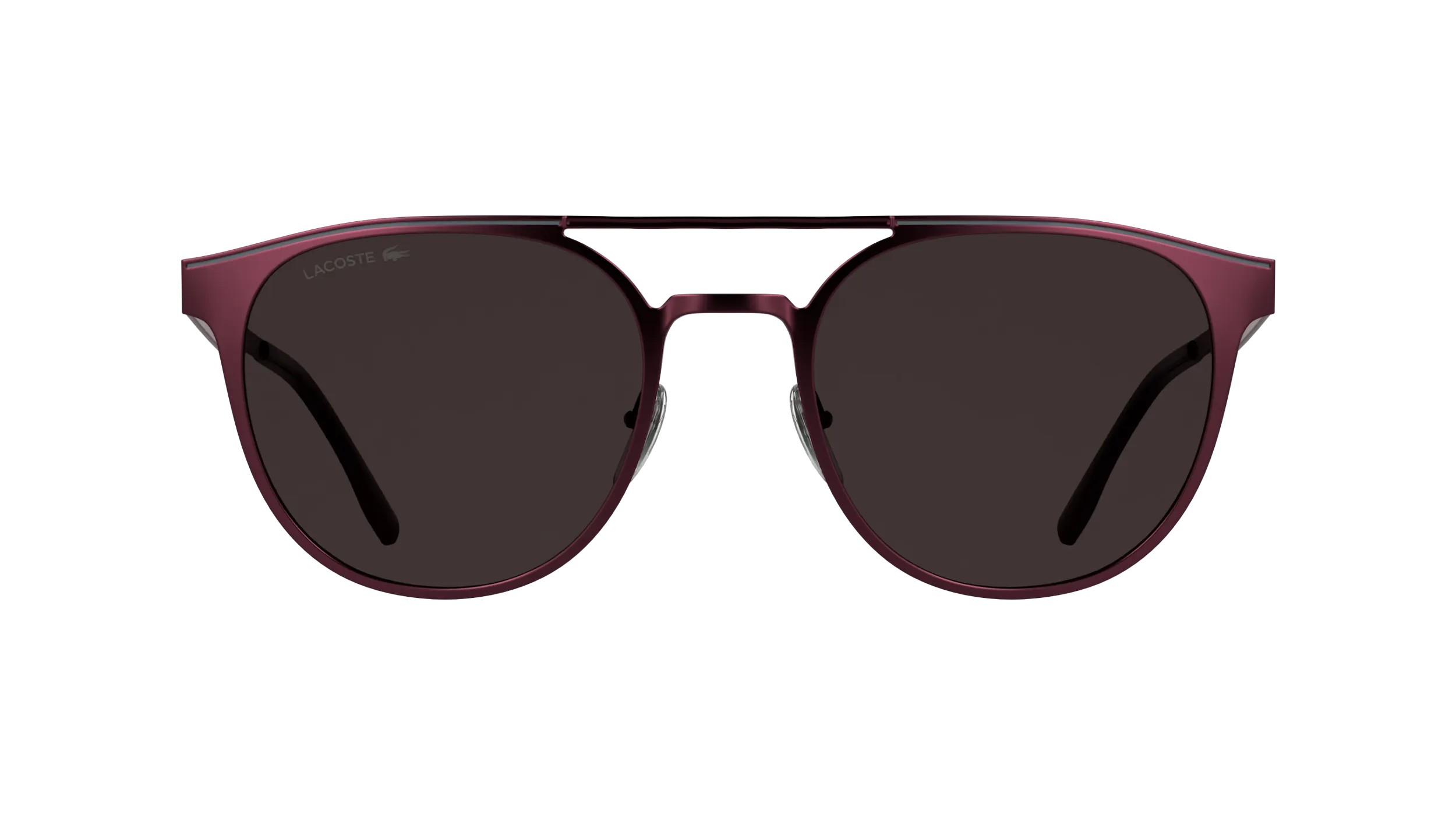 Lacoste L275S 601 Occhiali da sole Metallo Bordeaux Rosso Rotonda Normale - immagine 2