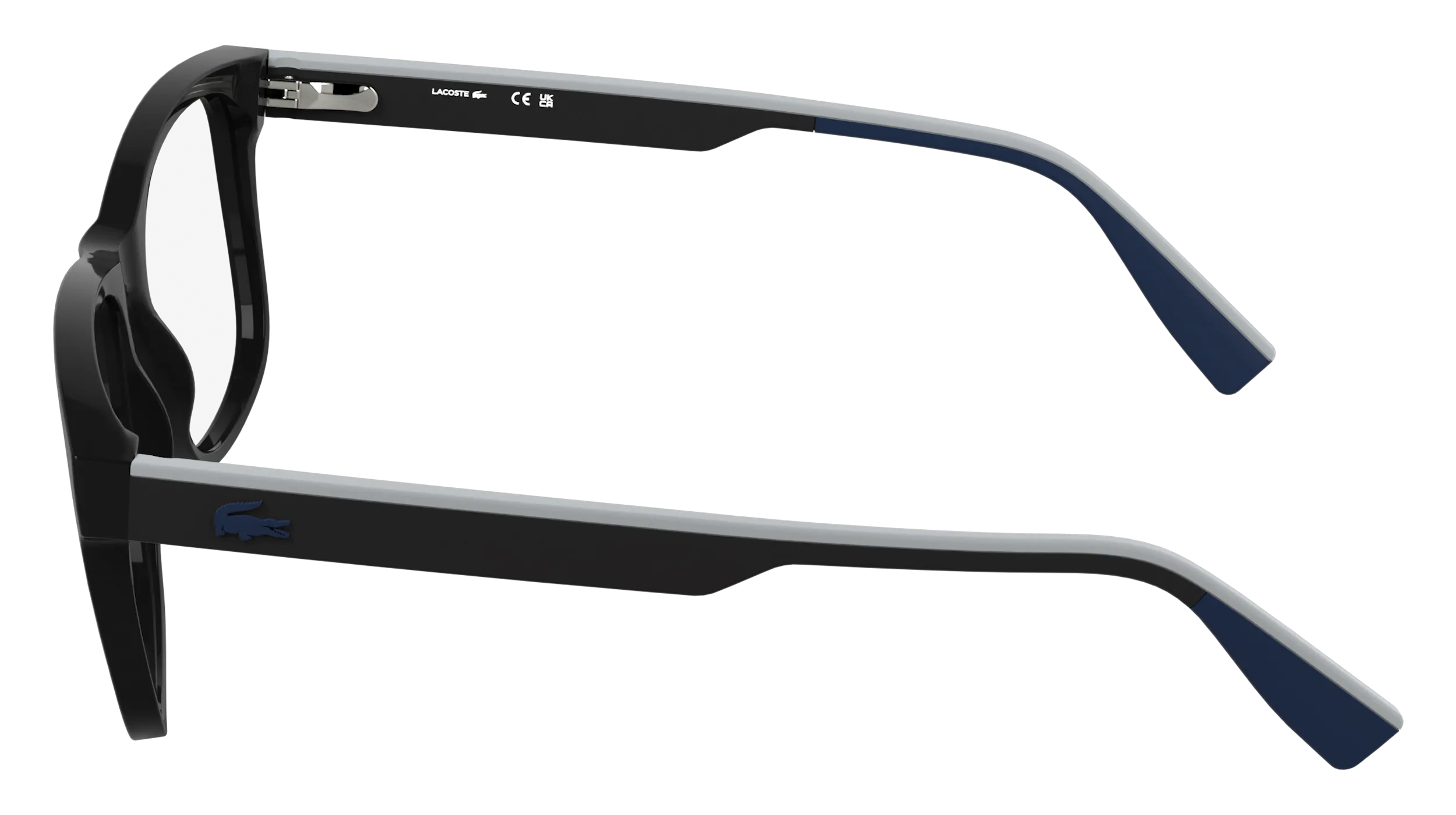 Lacoste L4004 001 Montature da vista Bio-iniettato Nero Squadrata Normale - immagine 3
