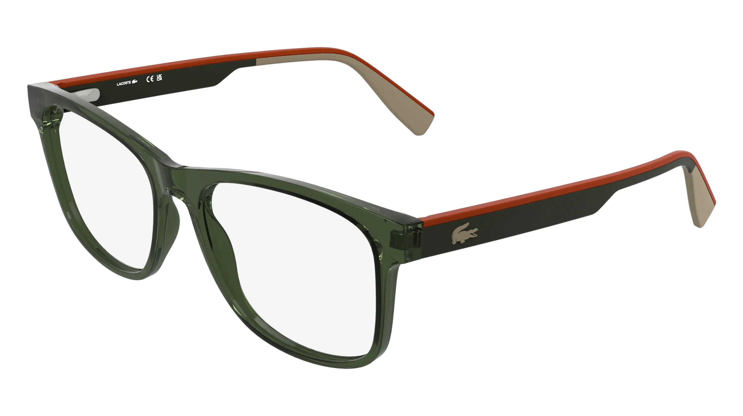 Lacoste L4004 275 Montature da vista Bio-iniettato Verde Squadrata Normale - immagine 1