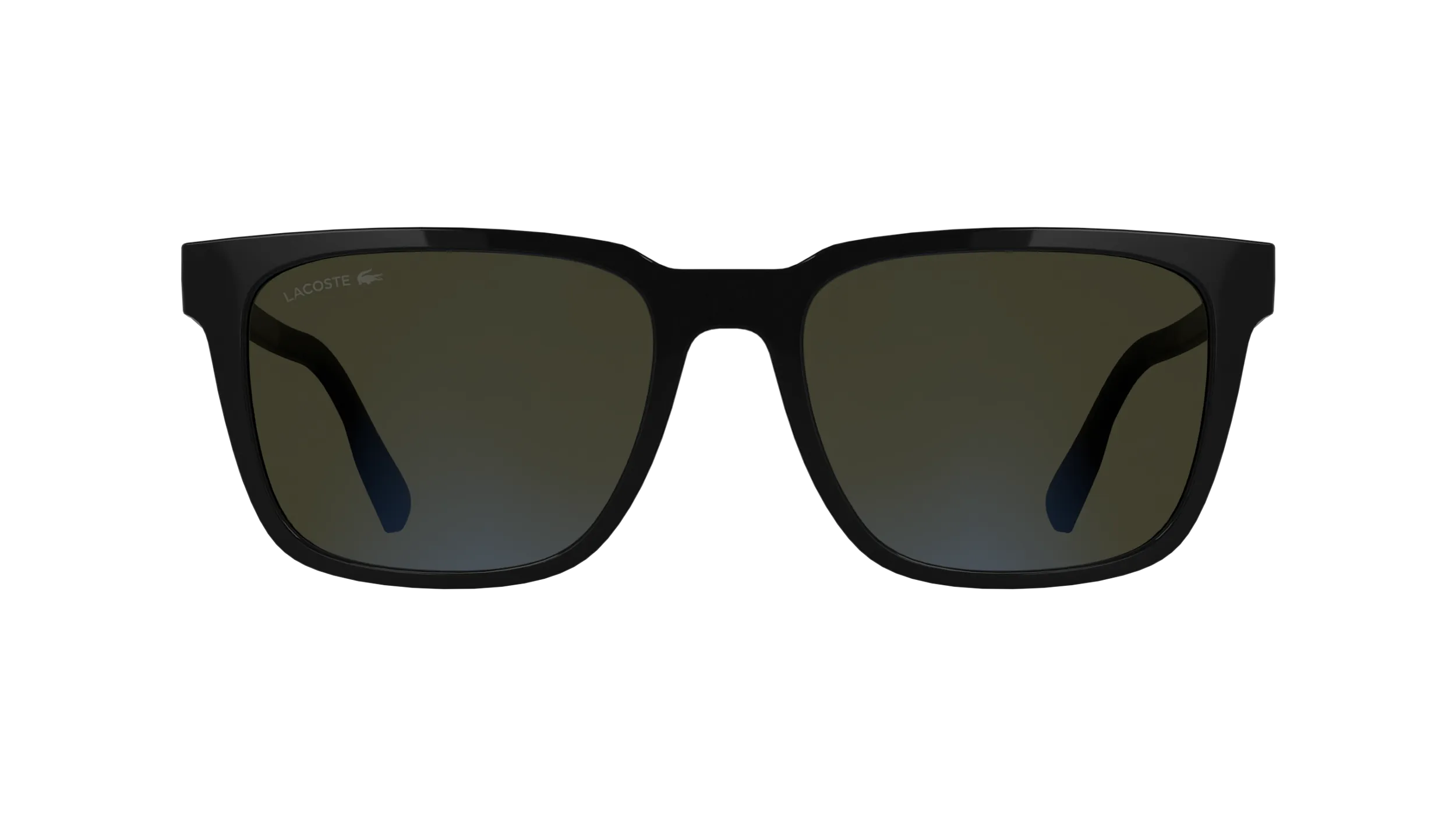 Lacoste L6077S 001 Occhiali da sole Bio-iniettato Nero Azzurro Squadrata Normale - immagine 2