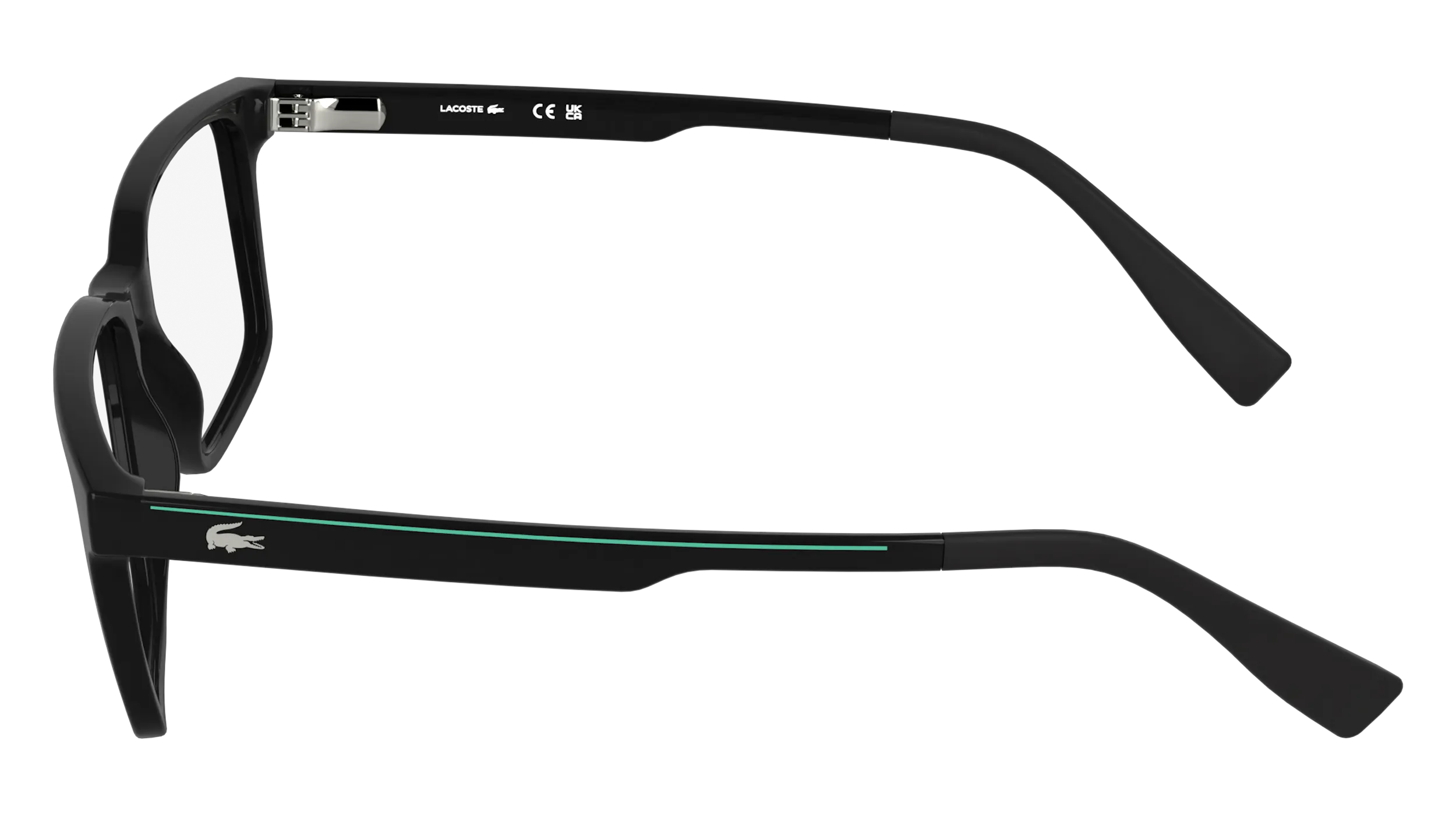 Lacoste L4005 001 Montature da vista Bio-iniettato Nero Squadrata Normale - immagine 3