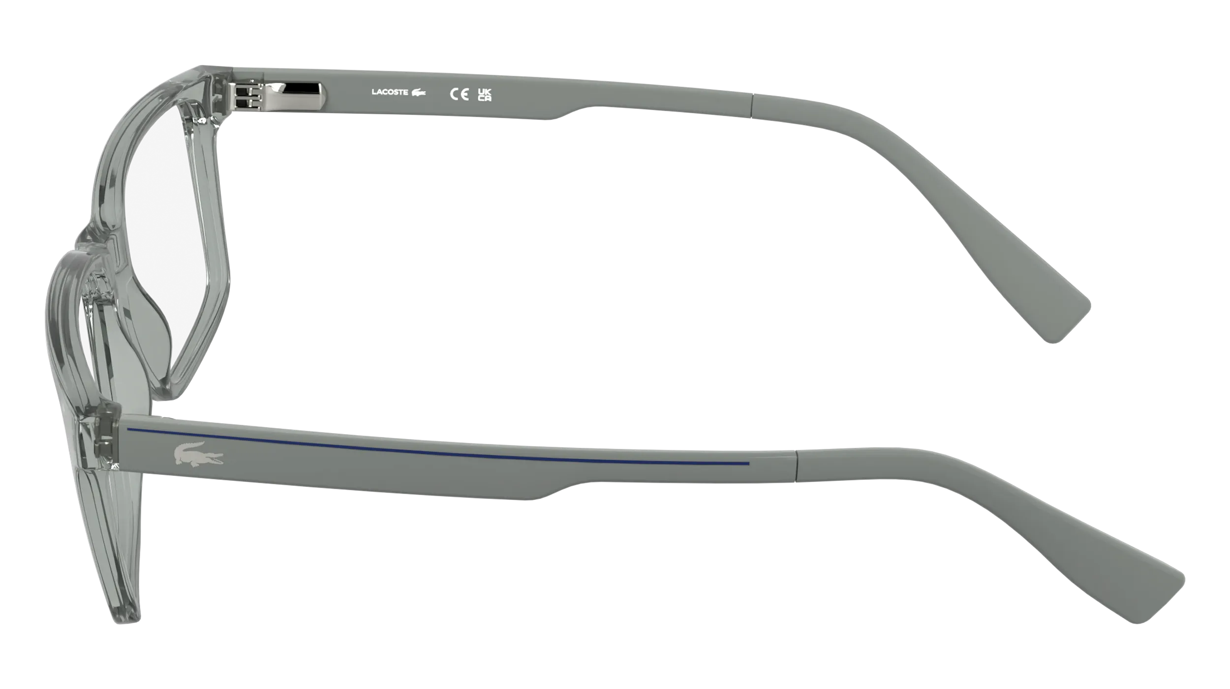 Lacoste L4005 035 Montature da vista Bio-iniettato Grigio Squadrata Normale - immagine 3