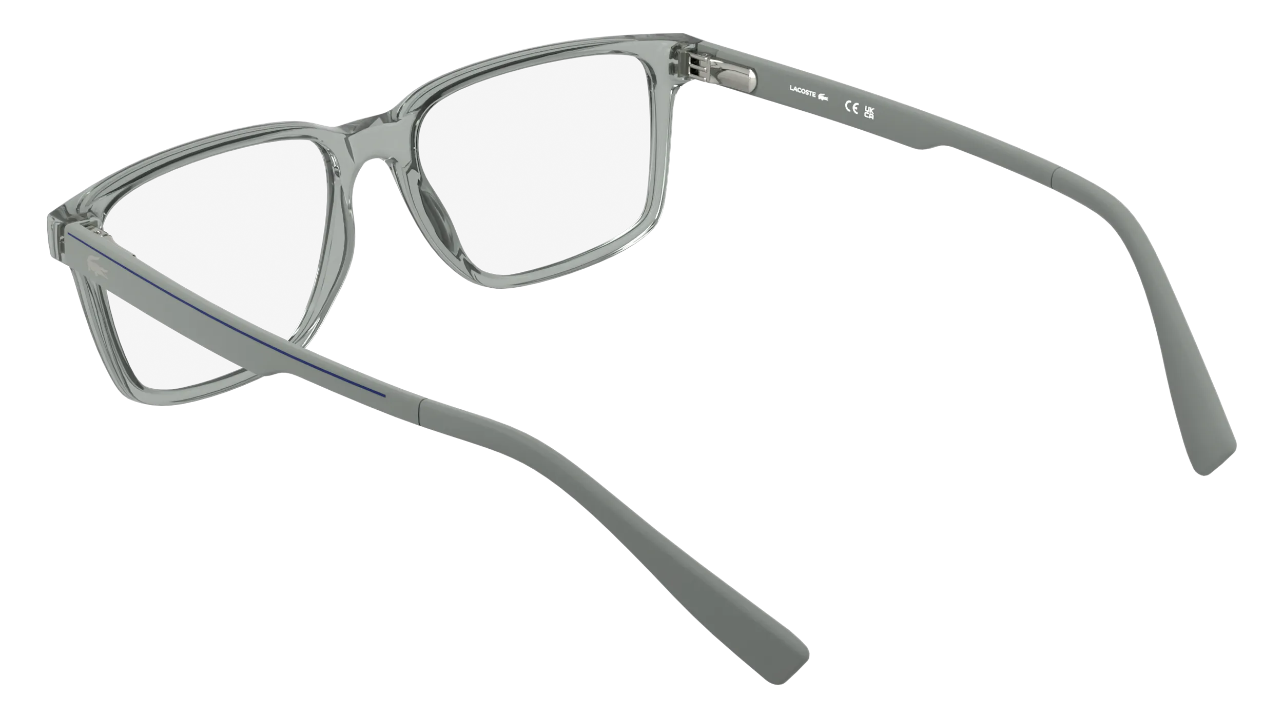 Lacoste L4005 035 Montature da vista Bio-iniettato Grigio Squadrata Normale - immagine 4