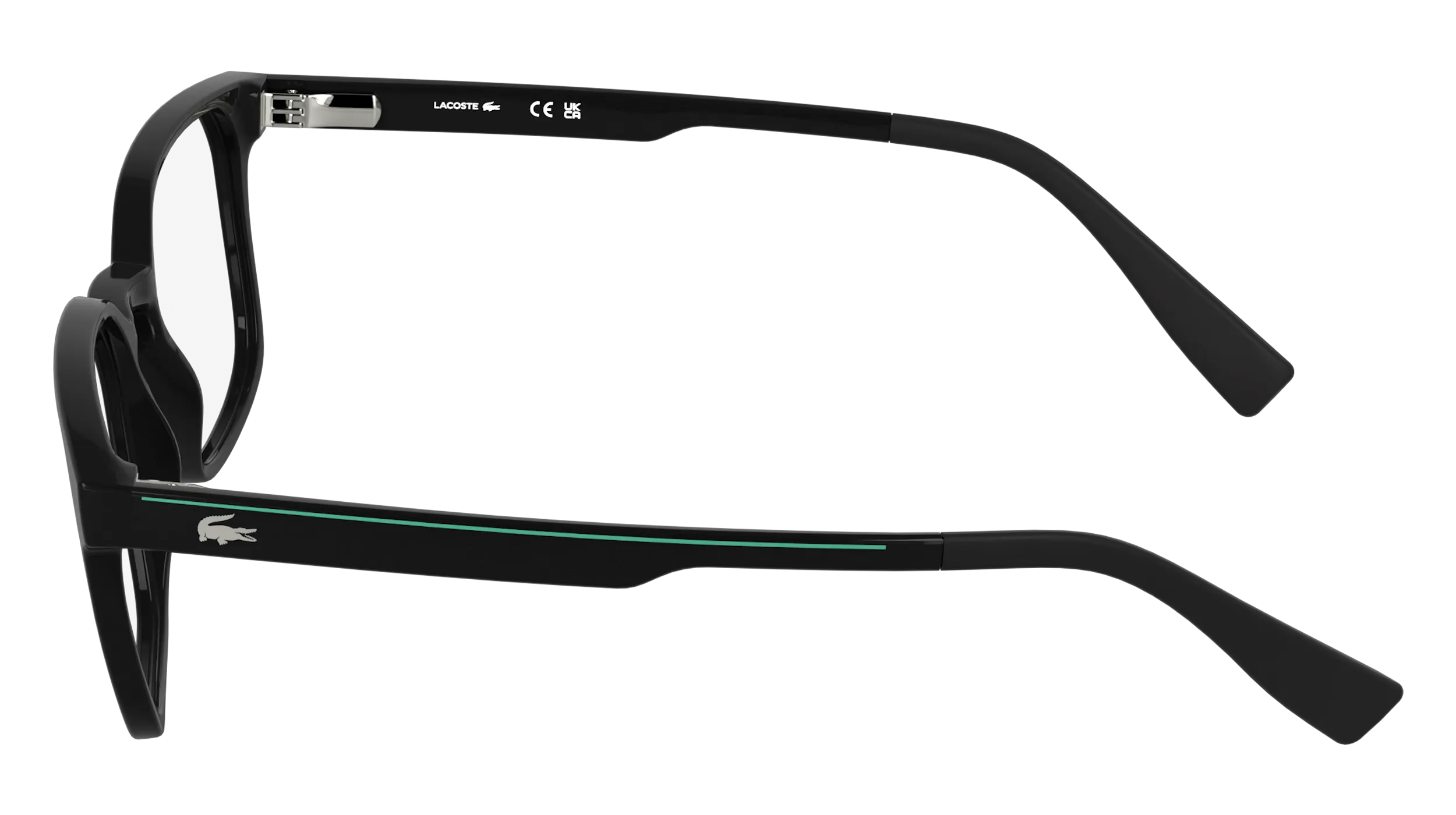 Lacoste L4006 001 Montature da vista Bio-iniettato Nero Squadrata Normale - immagine 3