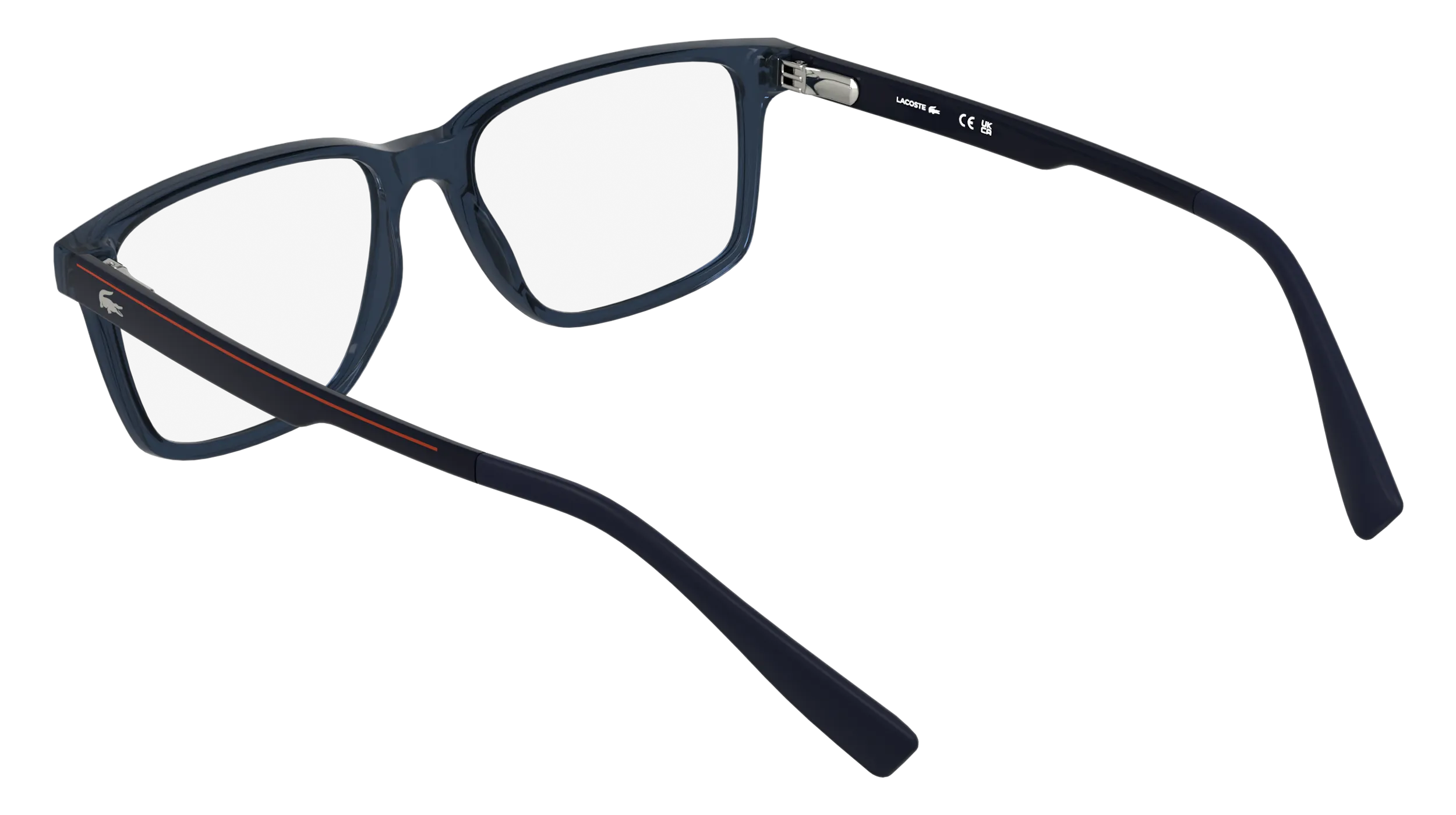 Lacoste L4005 410 Montature da vista Bio-iniettato Blu Squadrata Normale - immagine 4